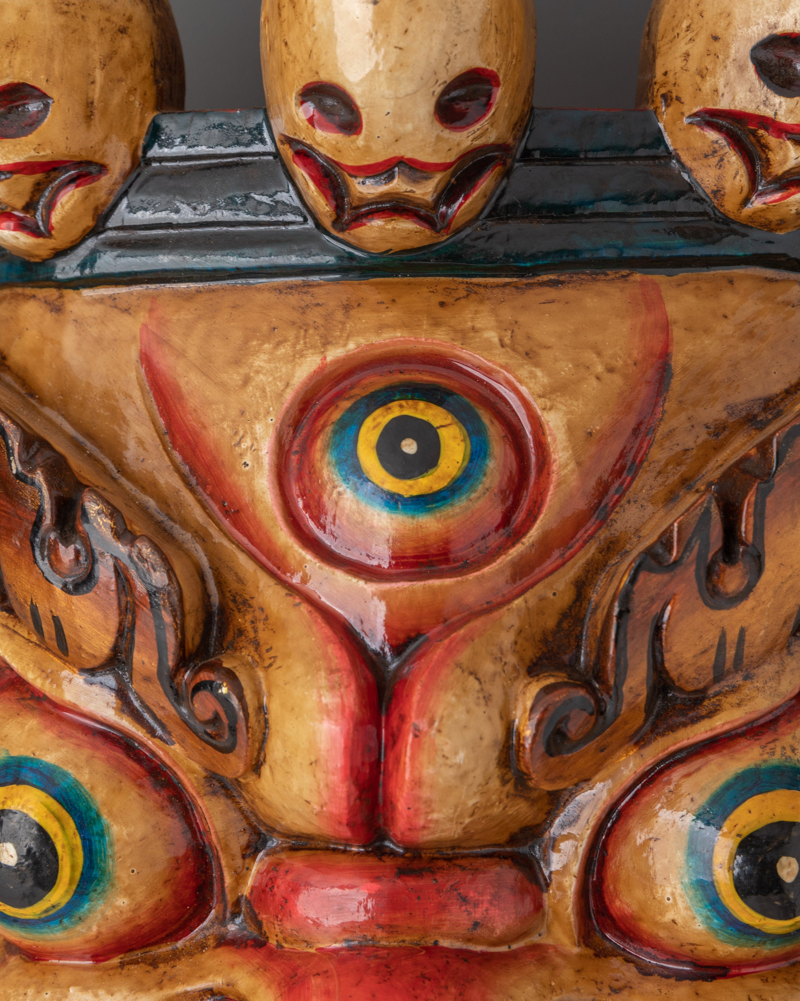 Spiritual Protector Mask Wall Hanging | Ethnic Mask Décor