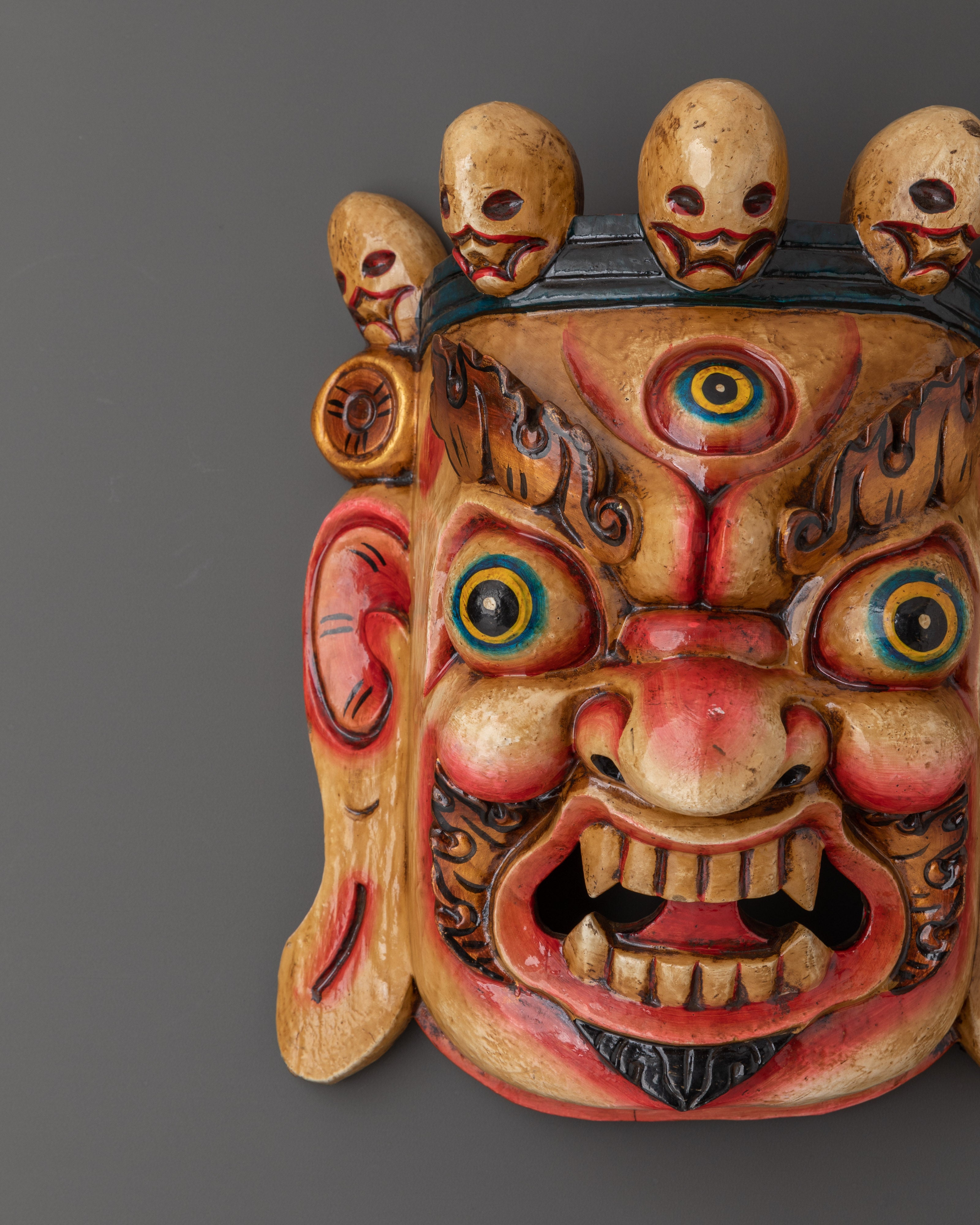 Spiritual Protector Mask Wall Hanging | Ethnic Mask Décor