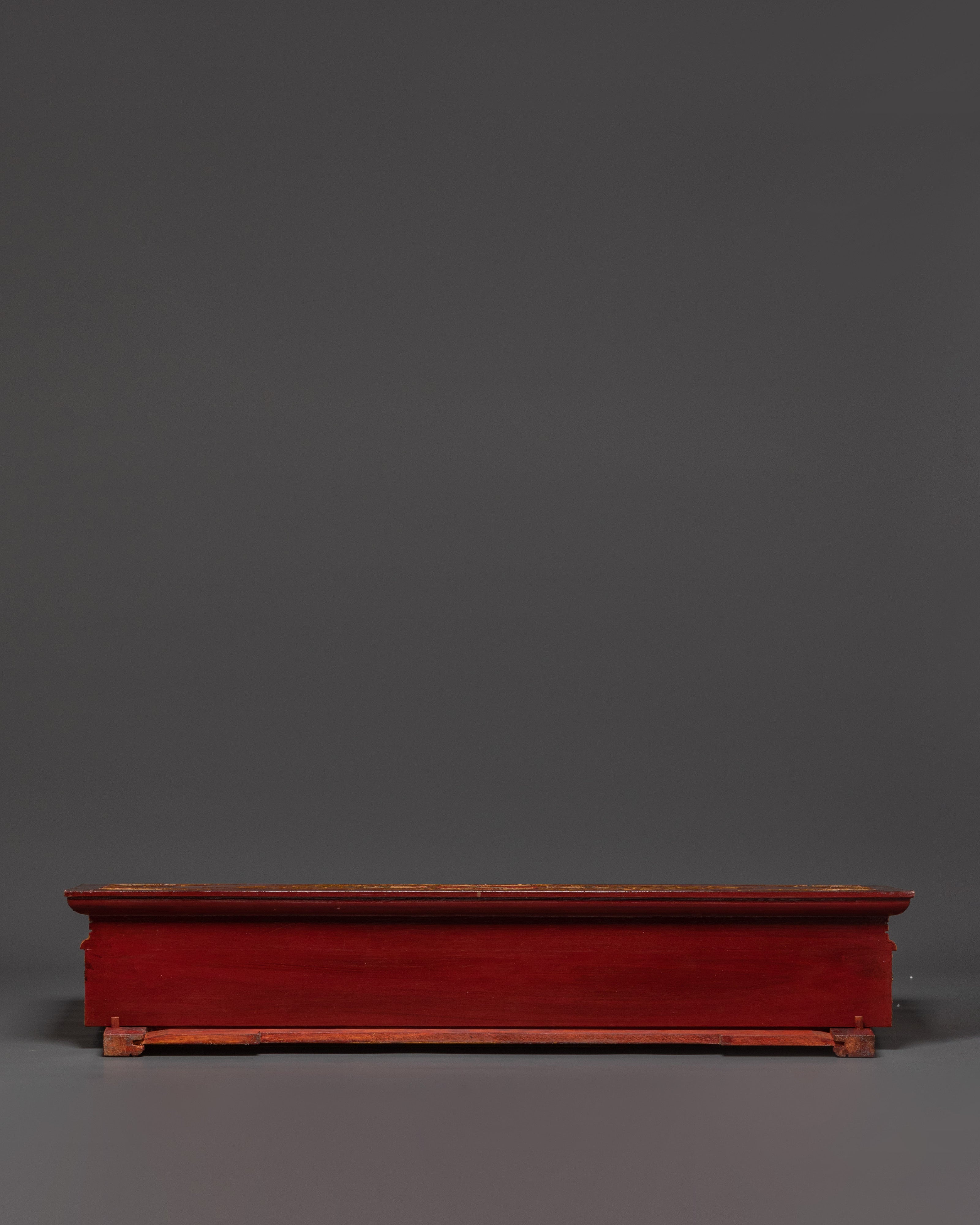 Handcrafted Tibetan Buddhist Sacred Folding Table | Vibrant Acrylic Buddhist Designs