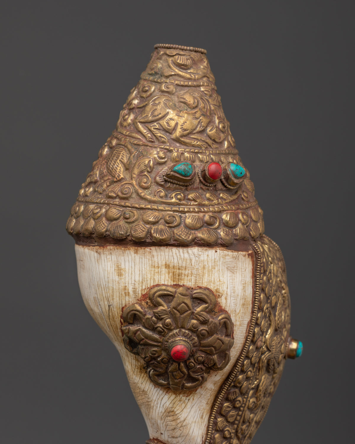 Puja Conch Shell | Silver Plated