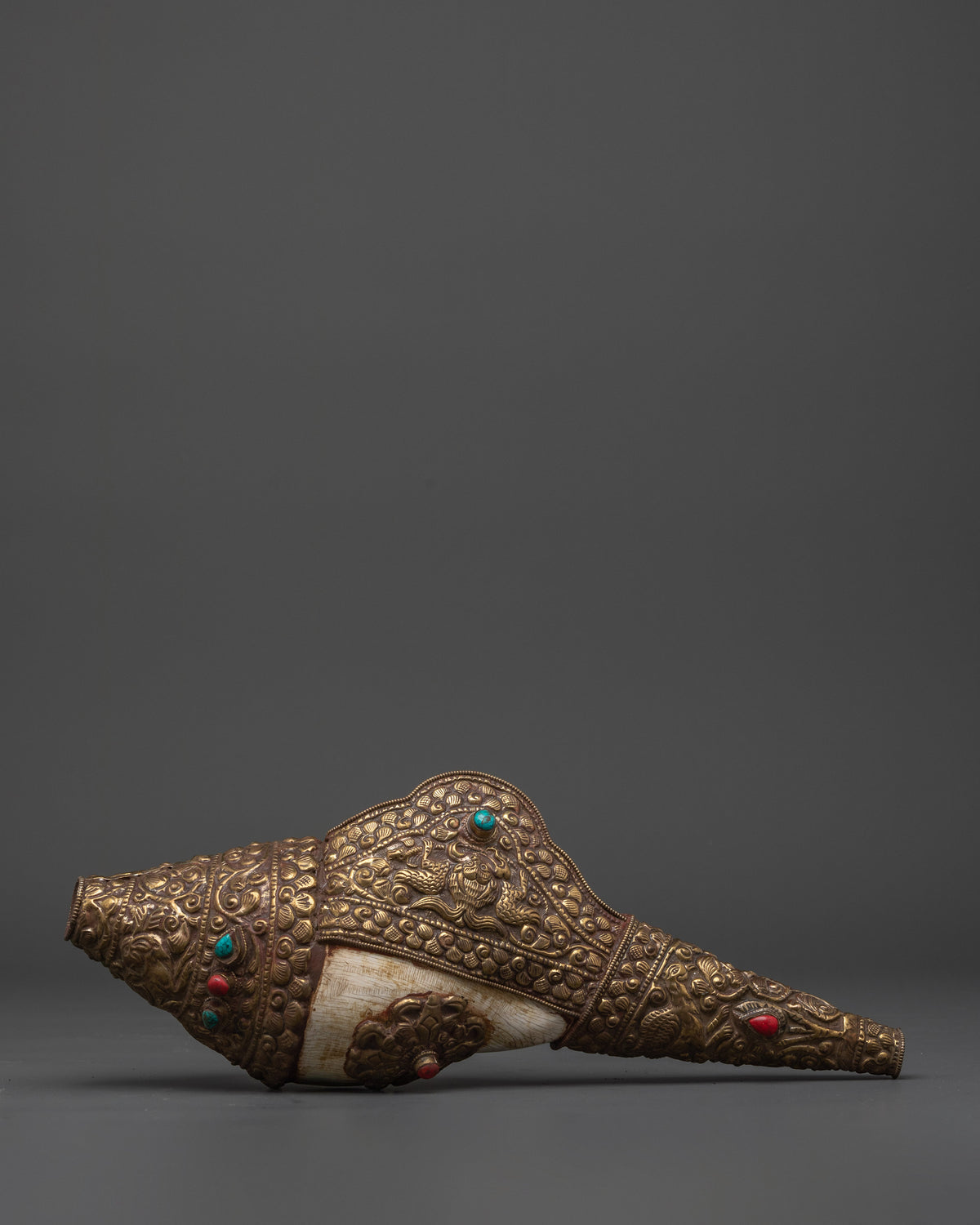 Puja Conch Shell | Silver Plated