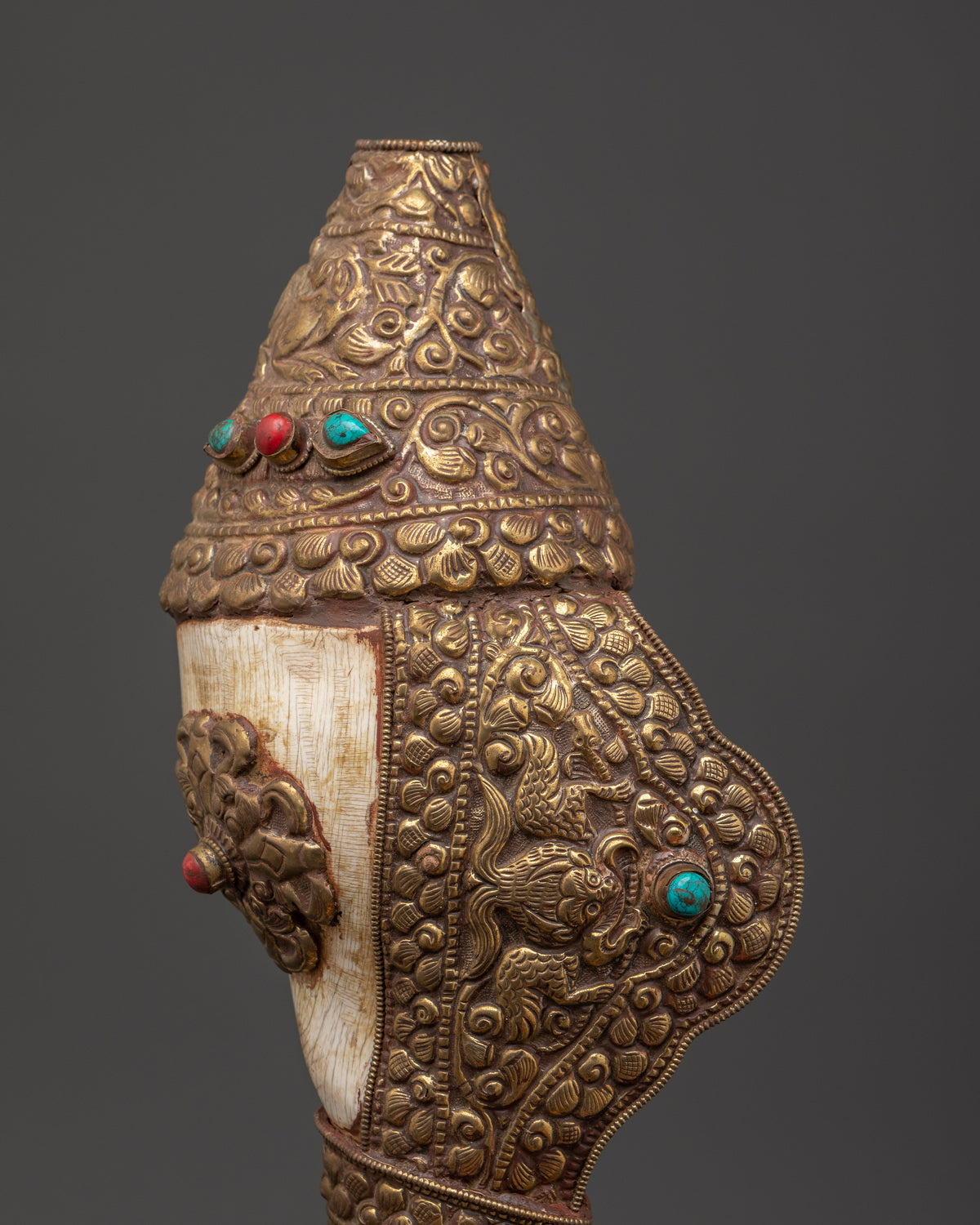 Puja Conch Shell | Silver Plated