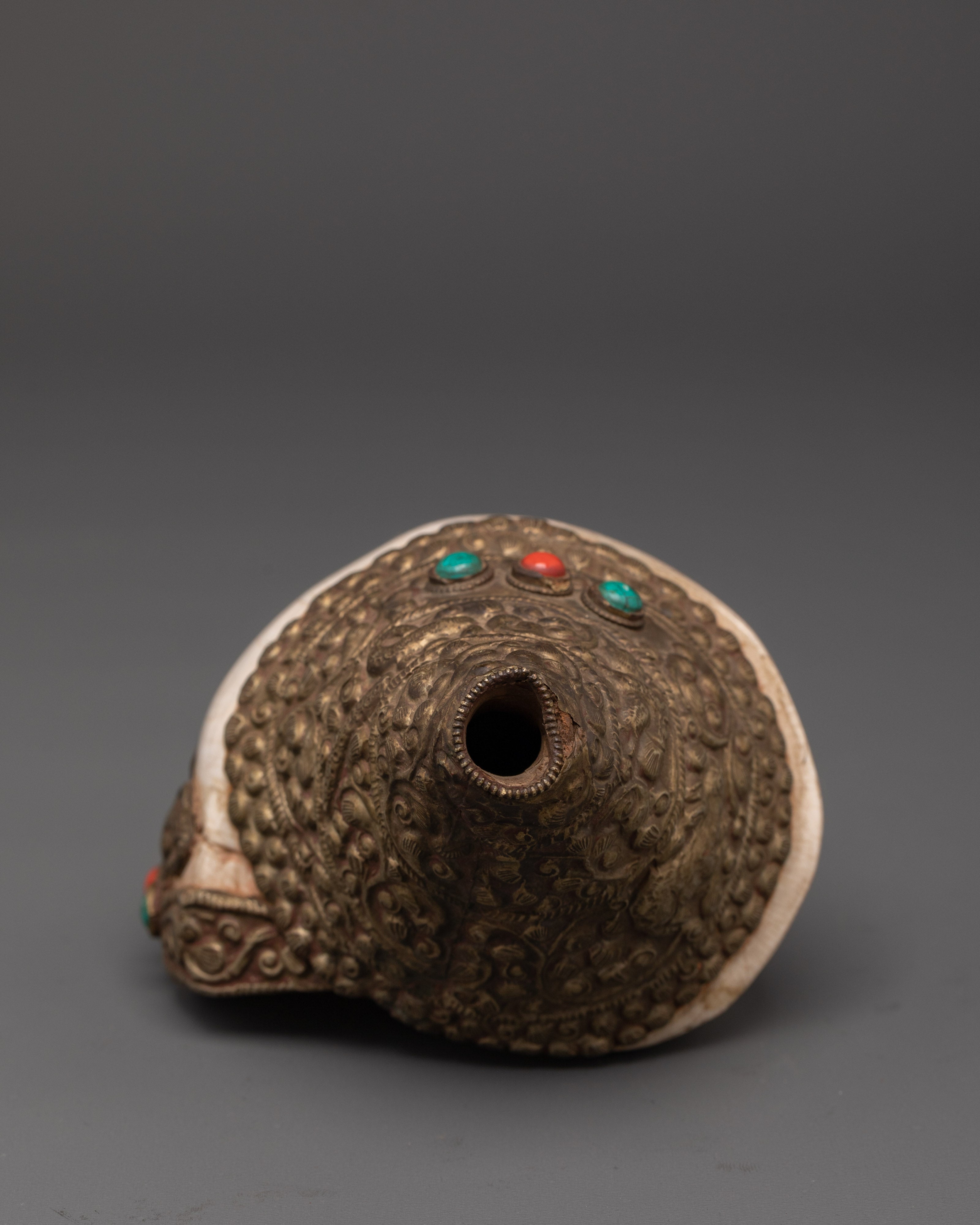 Conch Shell for Buddhist Ritual Practice | Meditation Sound Instrument