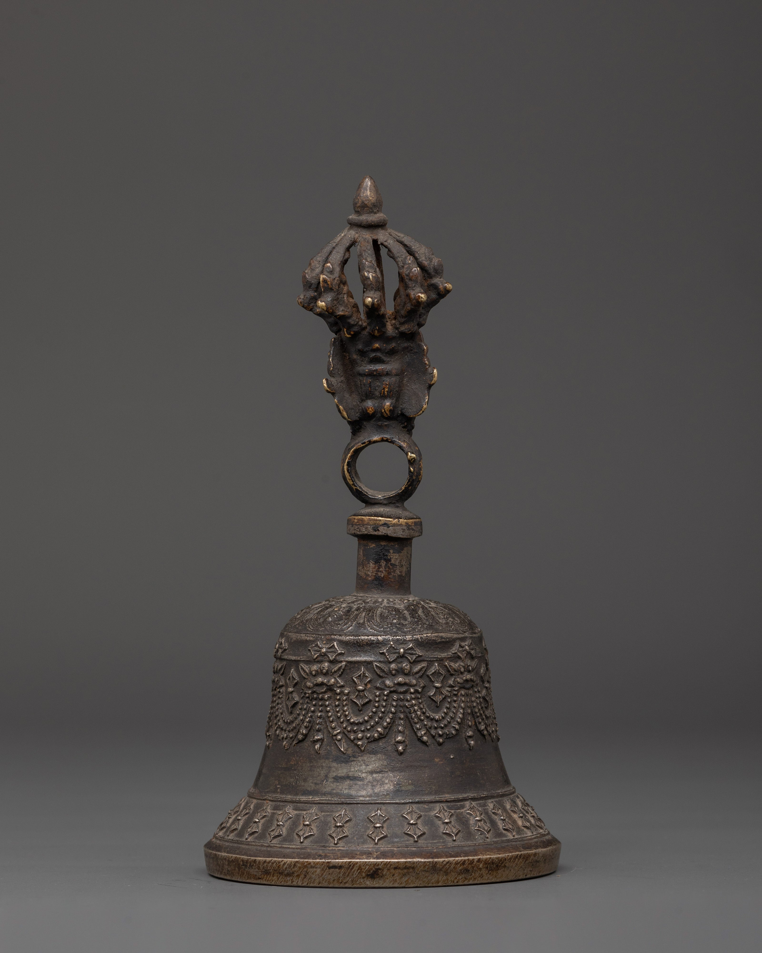 Handcrafted Bronze Ritual Bell | Antique Bronze Ritual Bell