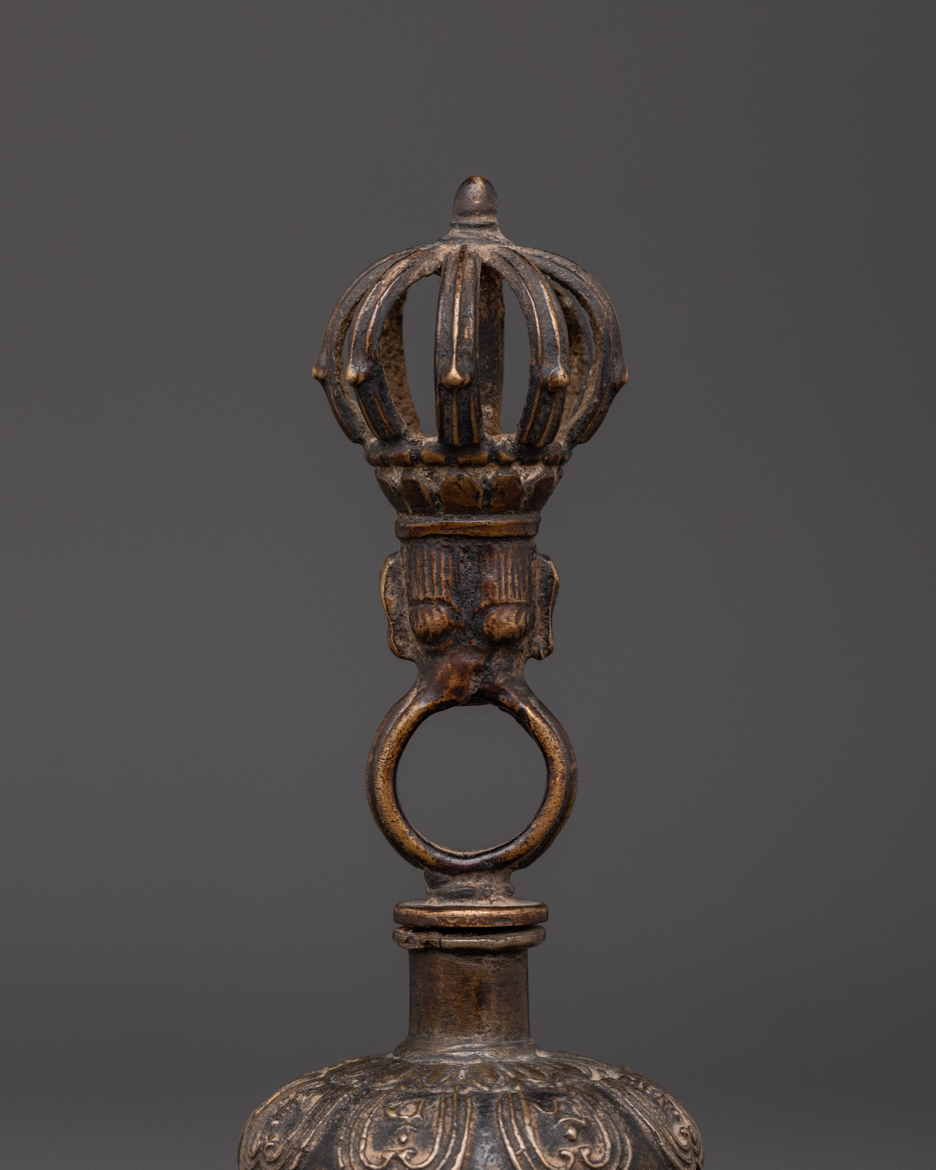 Handcrafted Bronze Bell and Vajra Set | For Inner Peace & Energy Balance