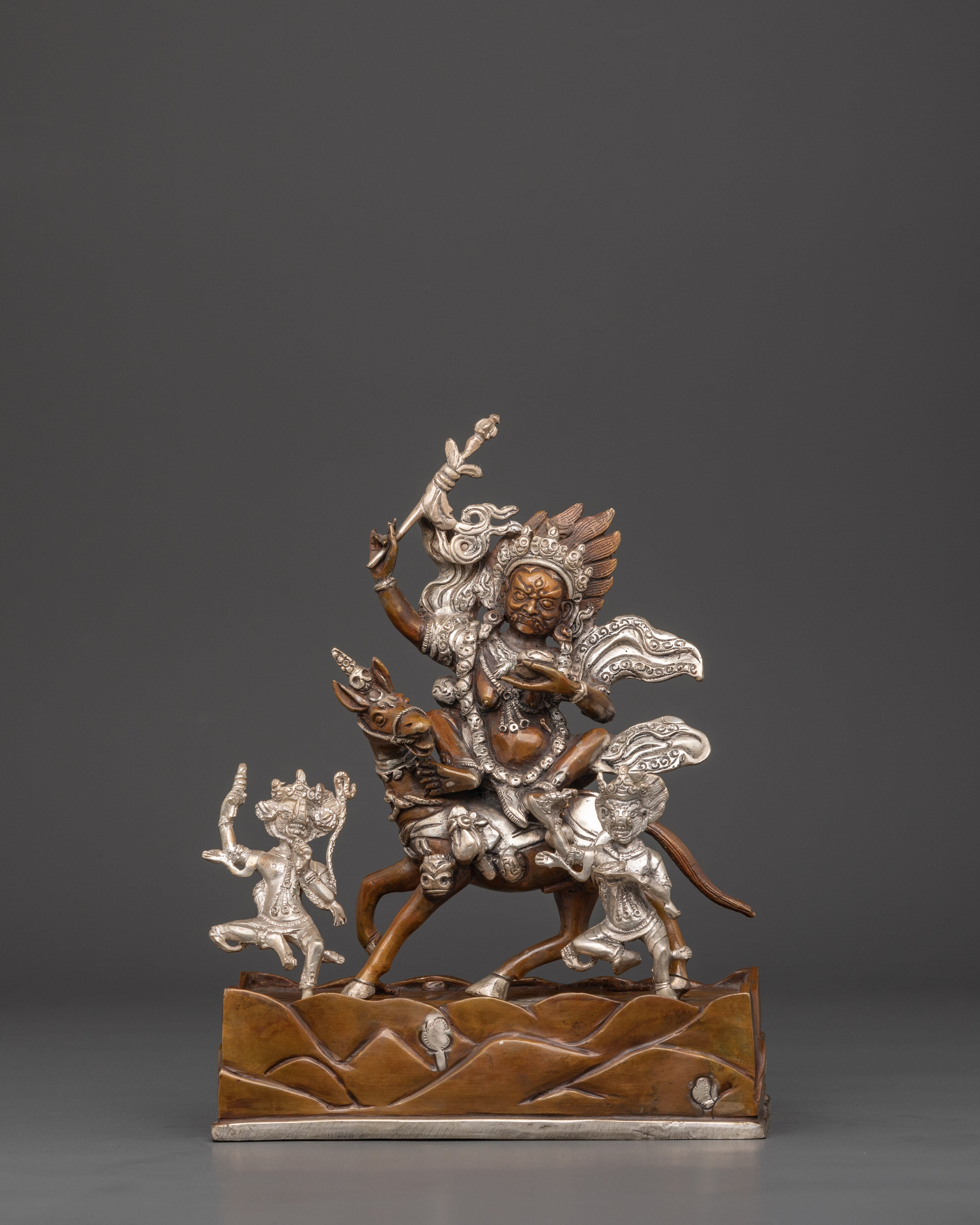 Palden Lhamo Sculpture | Tibetan Protector Goddess Statue