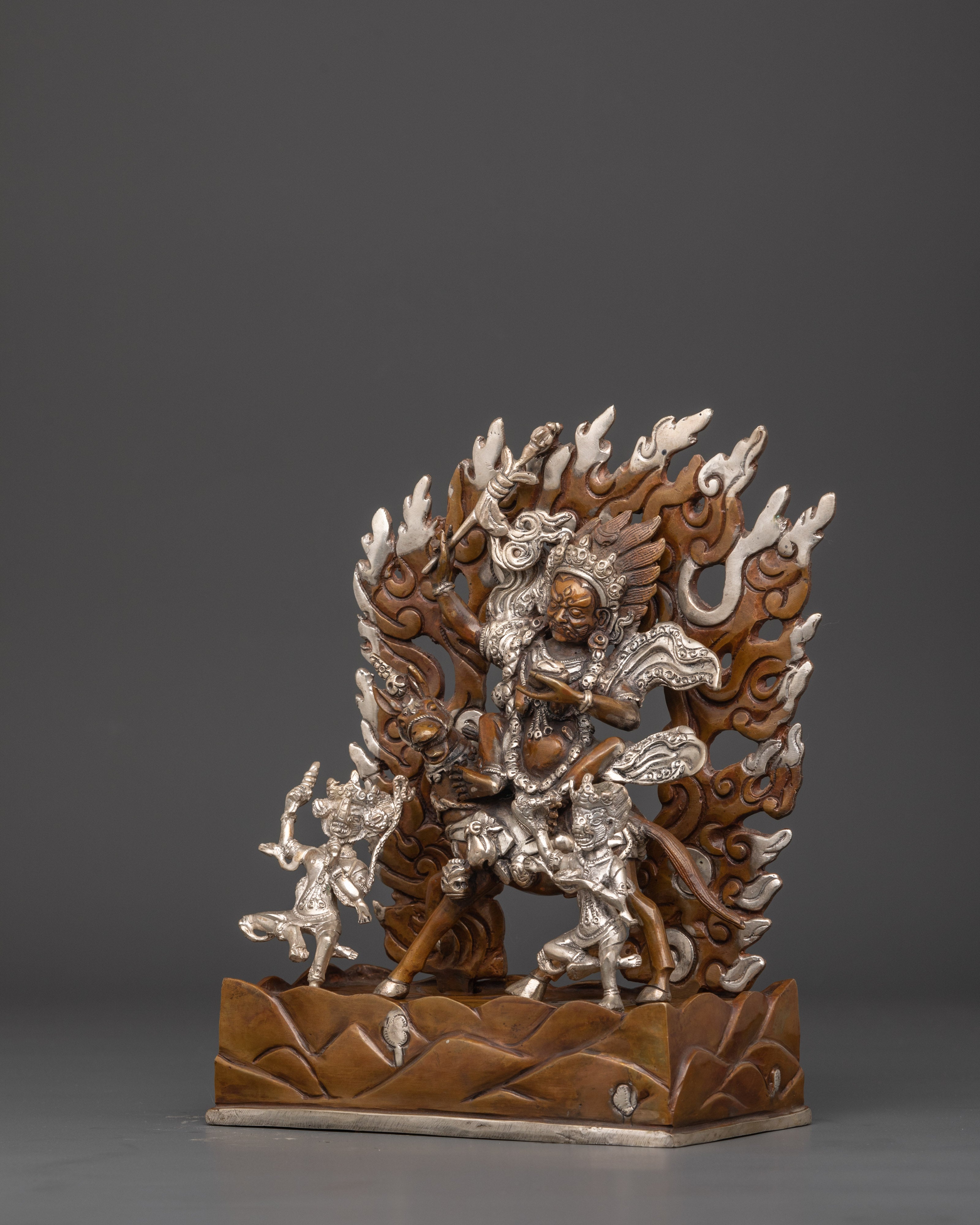 Palden Lhamo Sculpture | Tibetan Protector Goddess Statue
