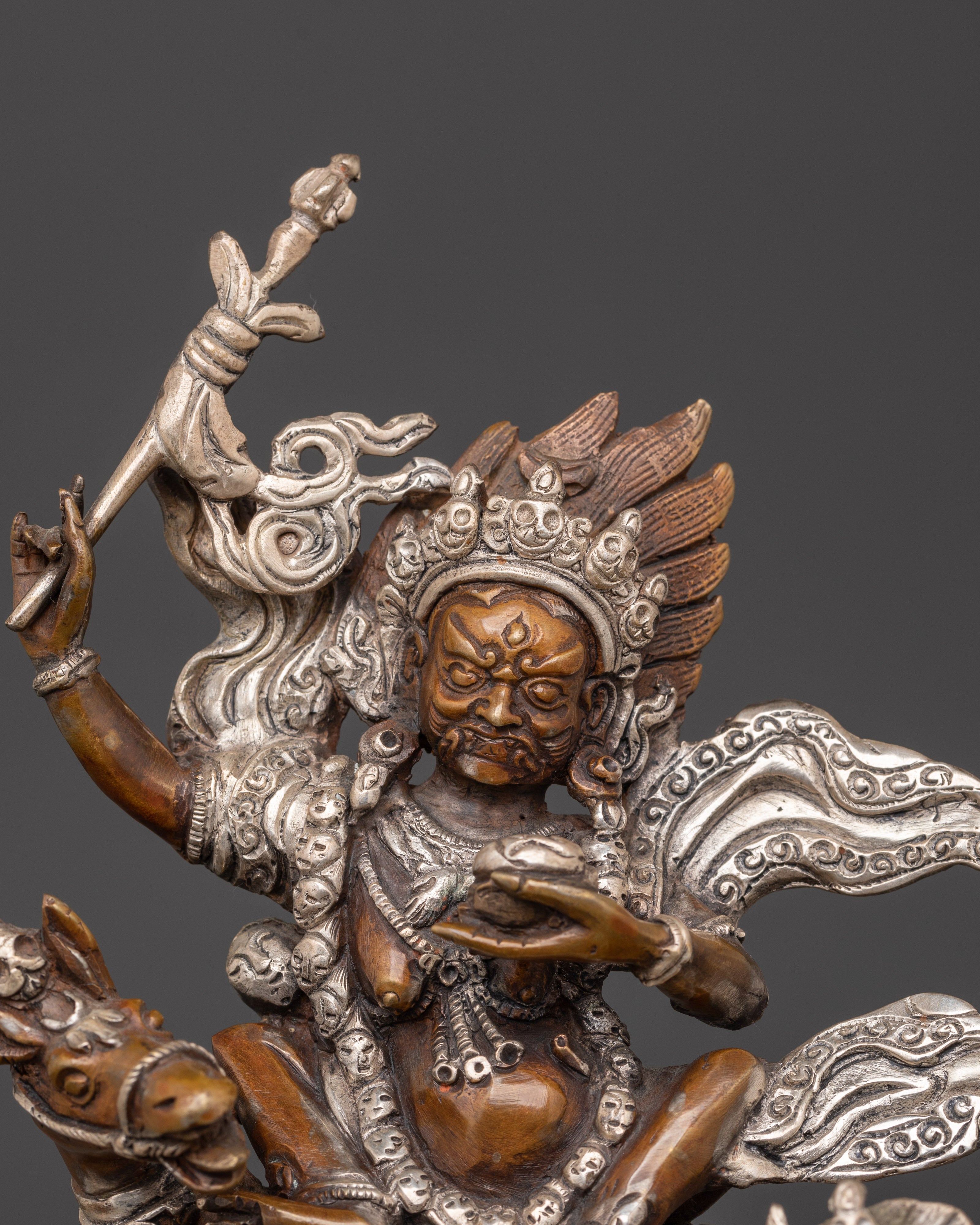 Palden Lhamo Sculpture | Tibetan Protector Goddess Statue
