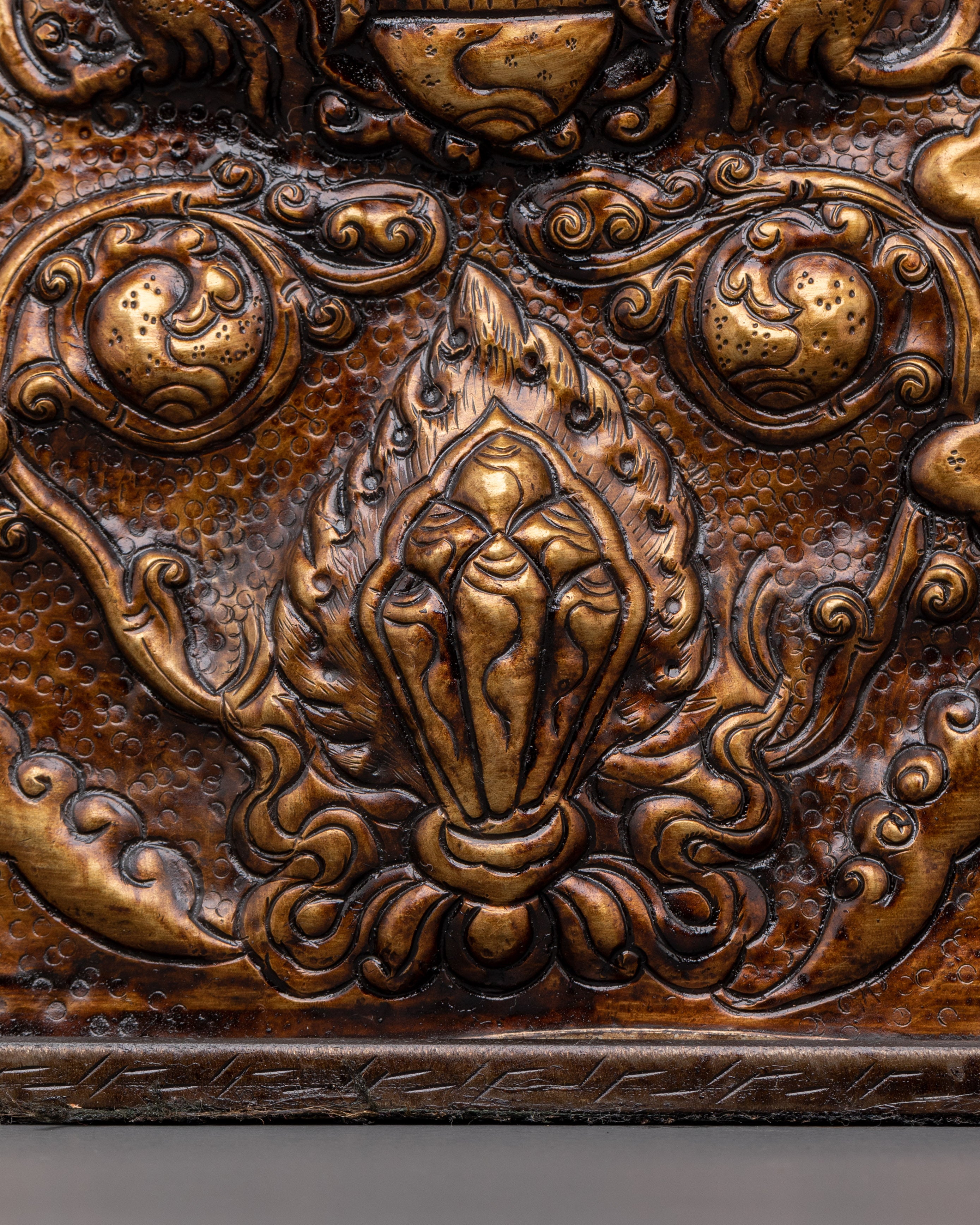 Dragon Motif Wall Art | Handcrafted Brass & Iron Wall Hanging