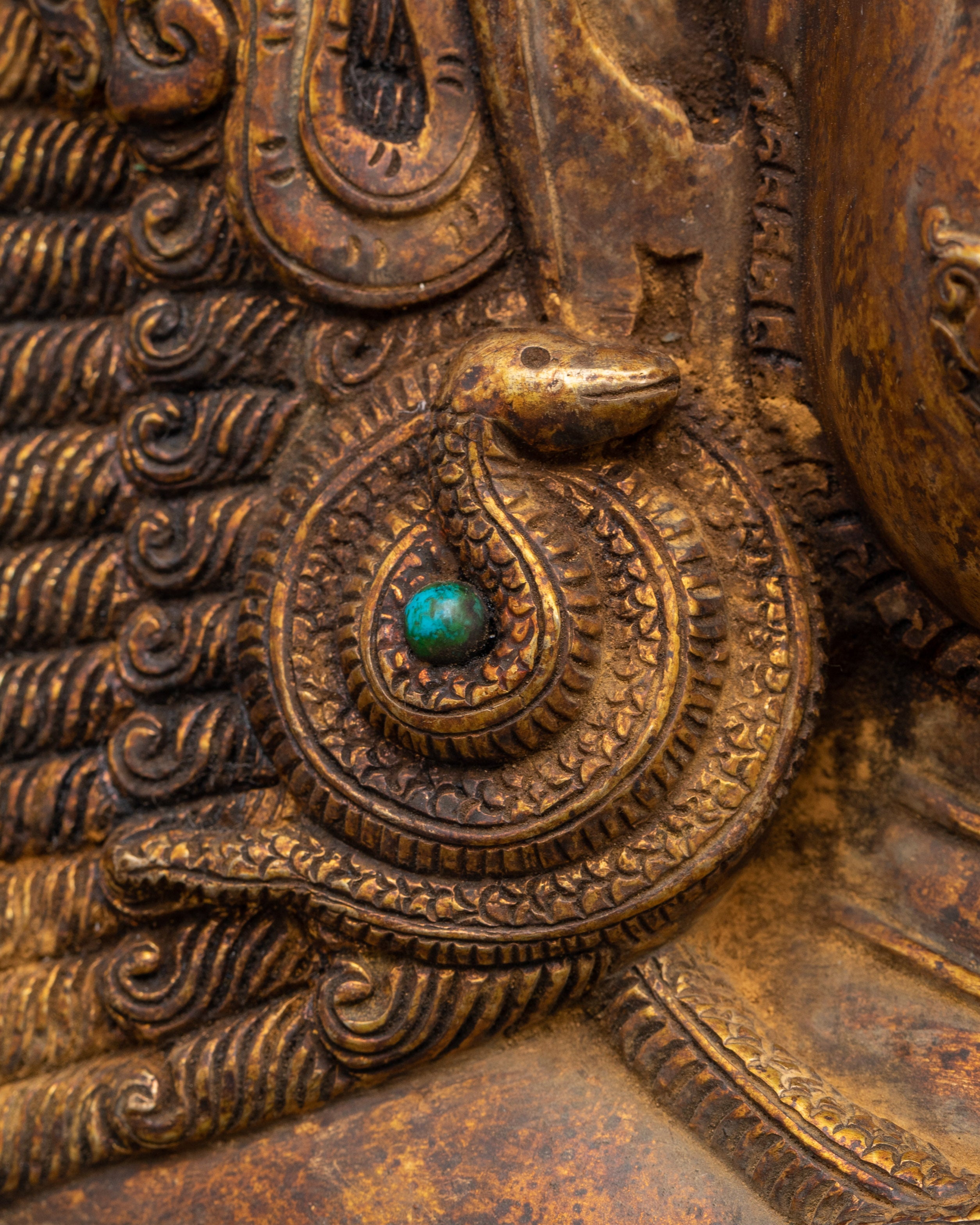 Mahakala Copper Wall Hanging | Fierce Protector Deity for Spiritual Strength