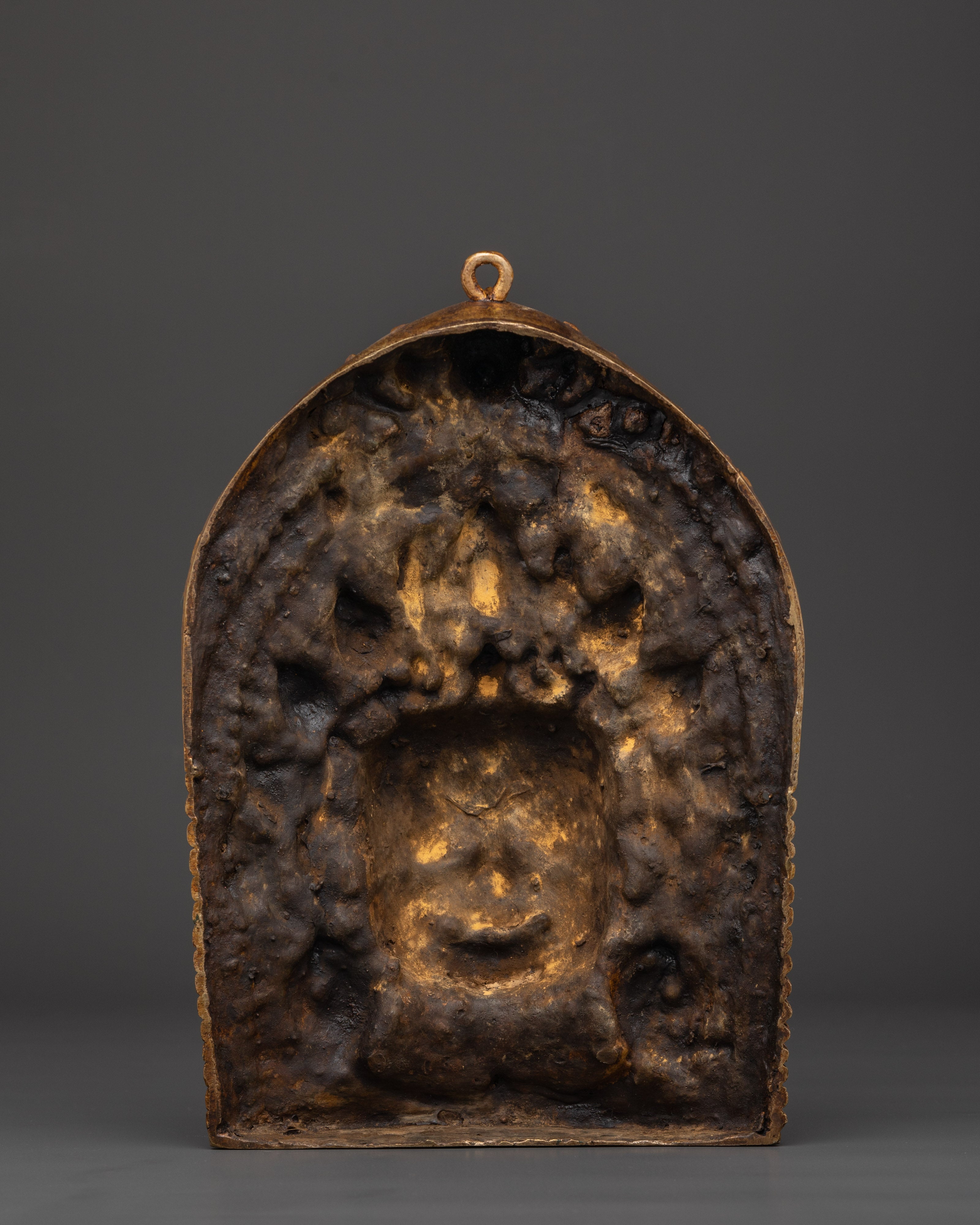 Mahakala Copper Wall Hanging | Fierce Protector Deity for Spiritual Strength