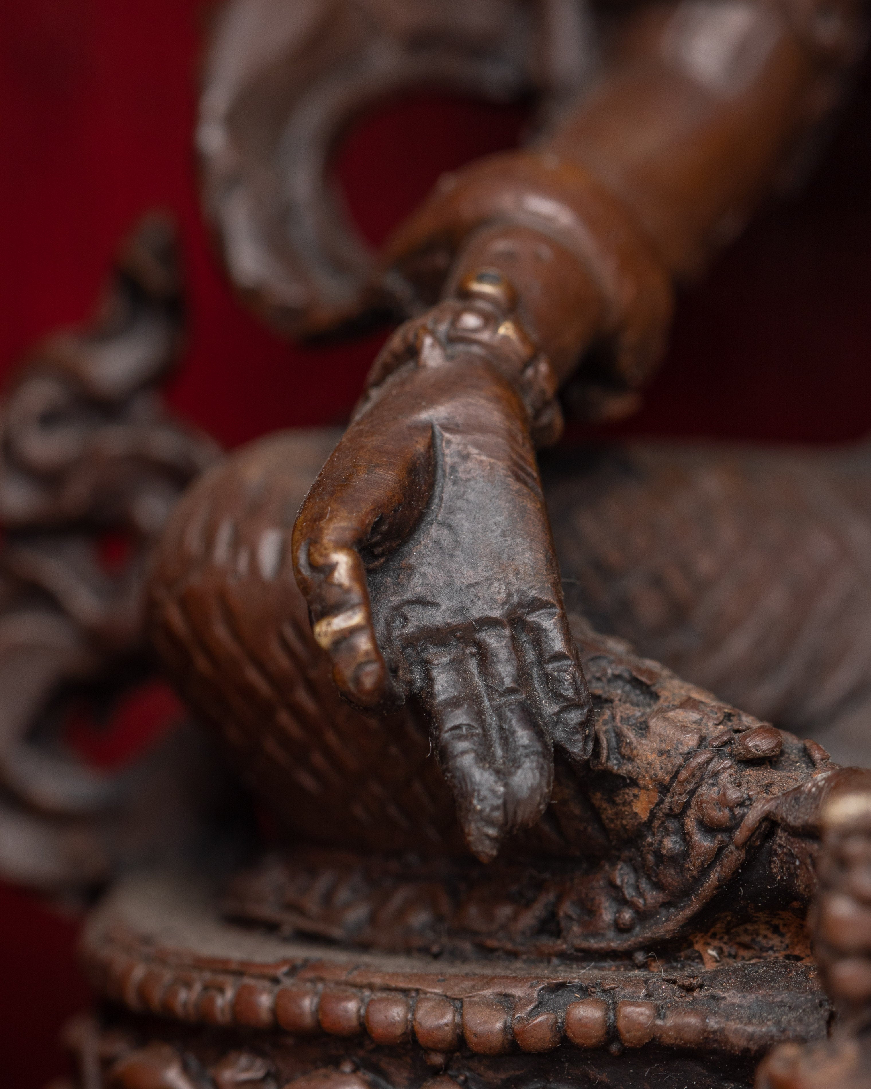 Handcrafted Green Tara Altar Box | A Sacred Tibetan Buddhist Shrine