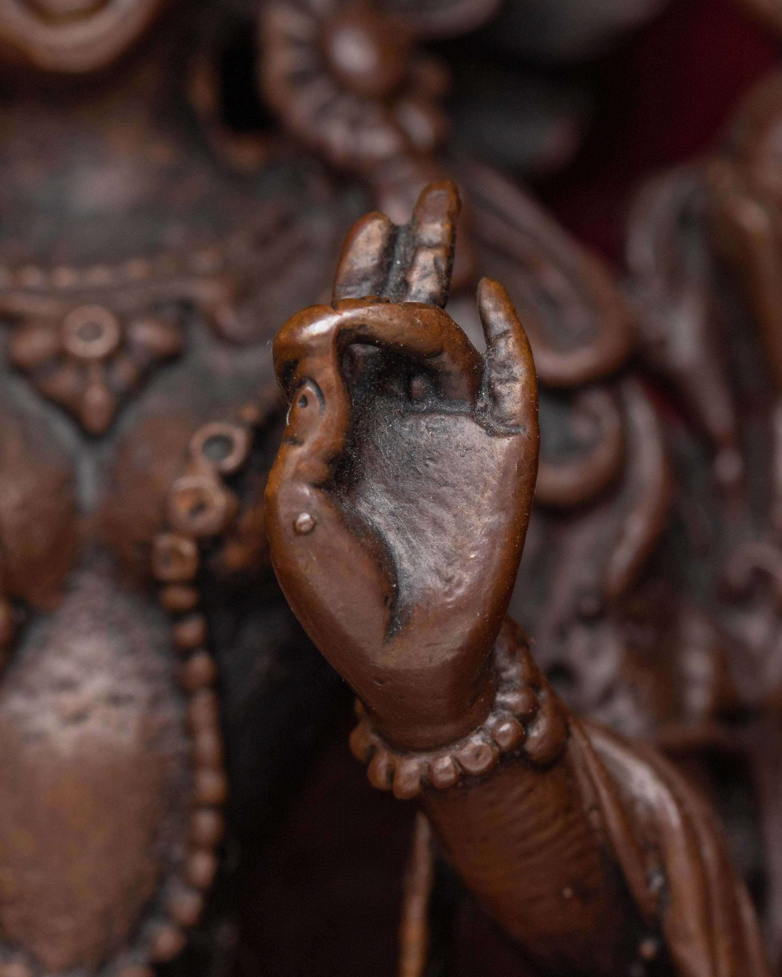 Handcrafted Green Tara Altar Box | A Sacred Tibetan Buddhist Shrine