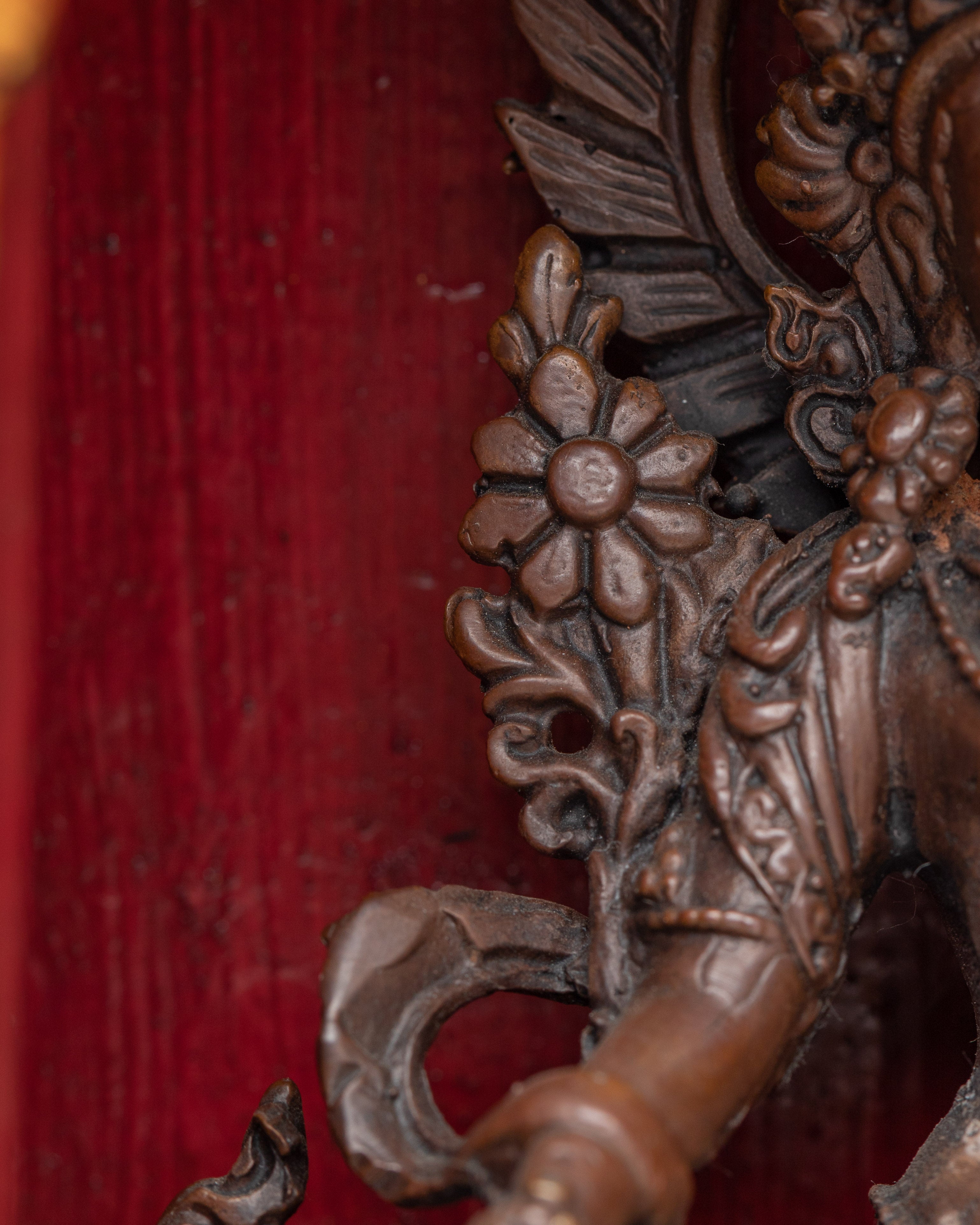 Handcrafted Green Tara Altar Box | A Sacred Tibetan Buddhist Shrine