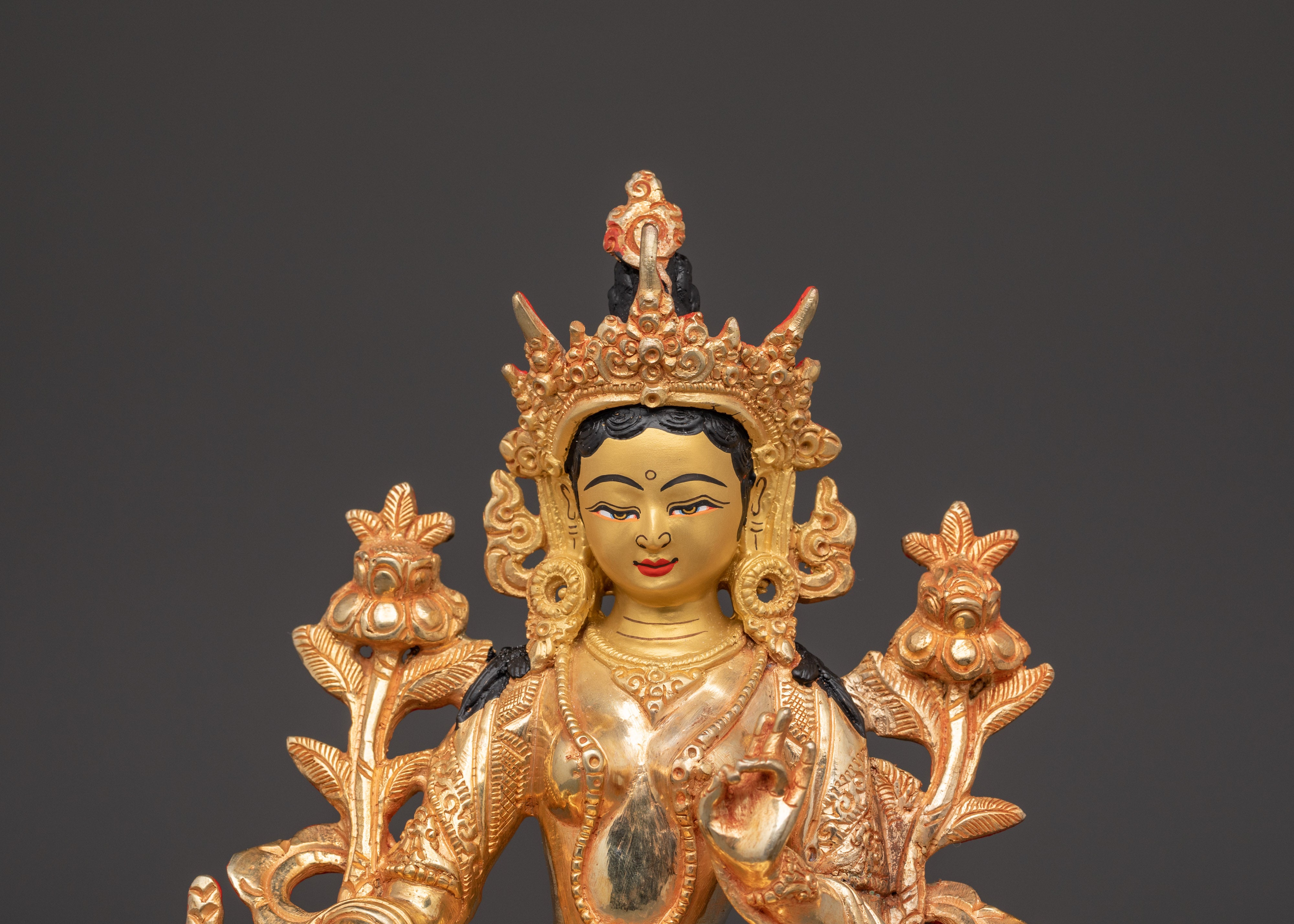 Green Tara Figurine | Buddhist Goddess of Compassion