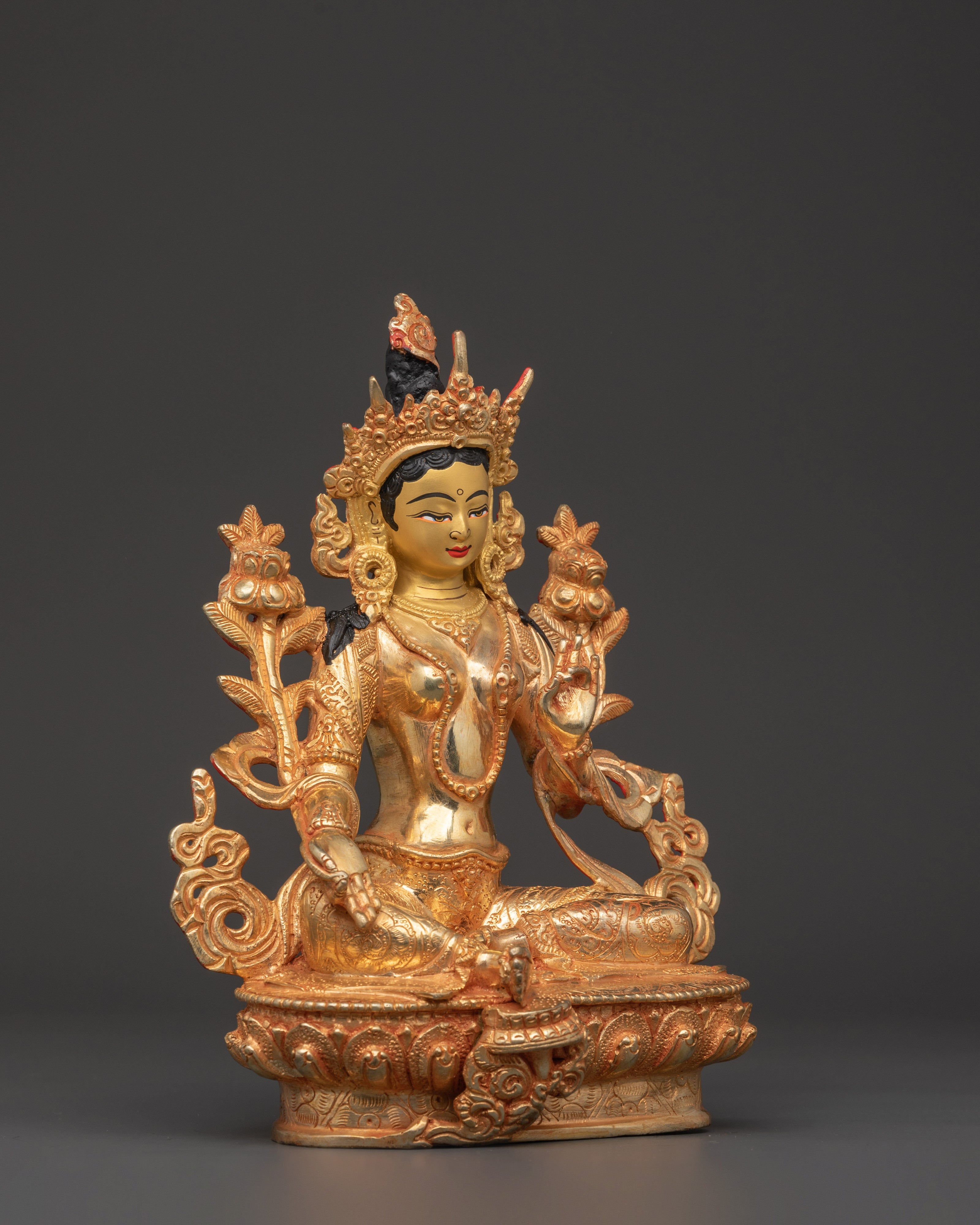 Green Tara Figurine | Buddhist Goddess of Compassion