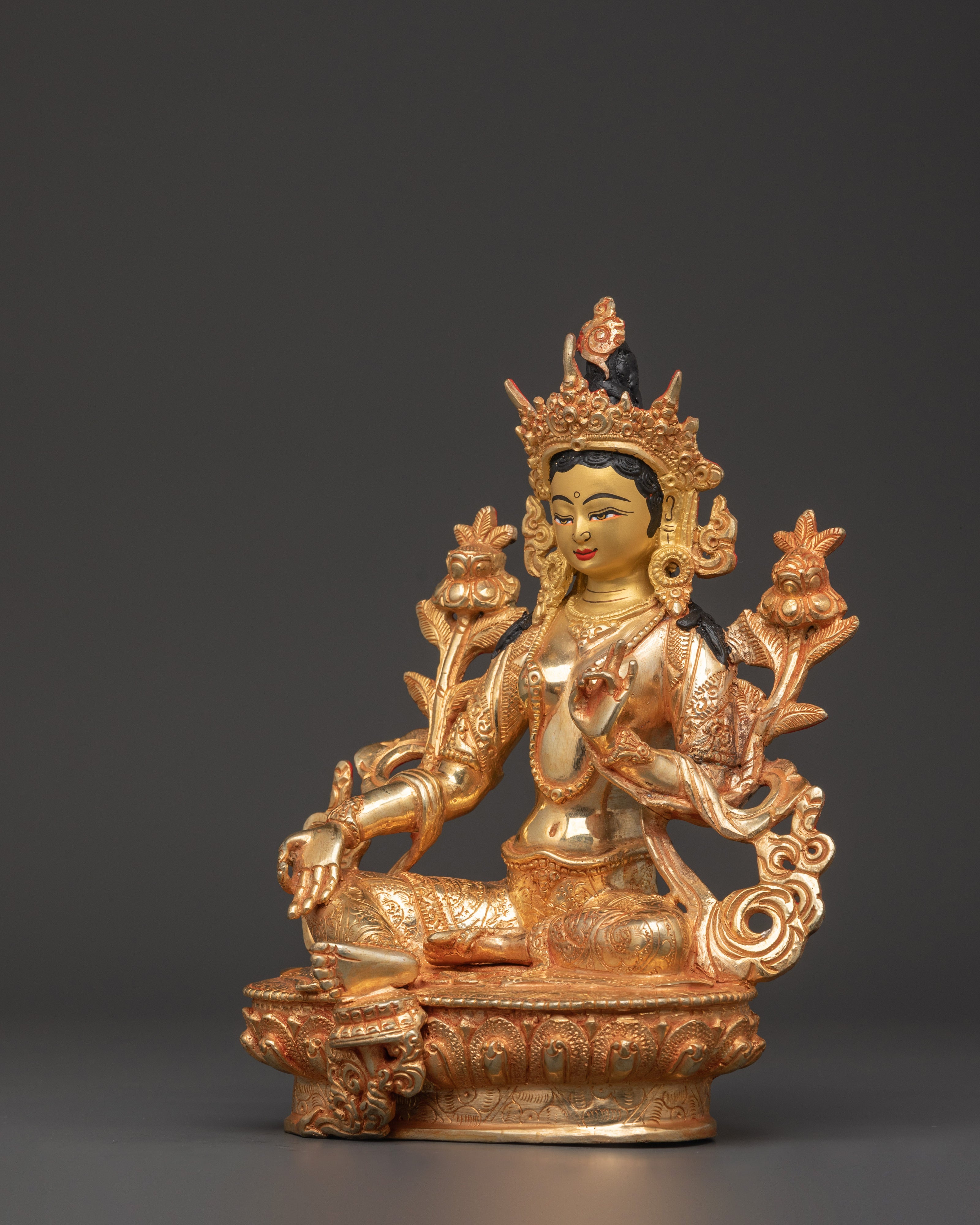 Green Tara Figurine | Buddhist Goddess of Compassion