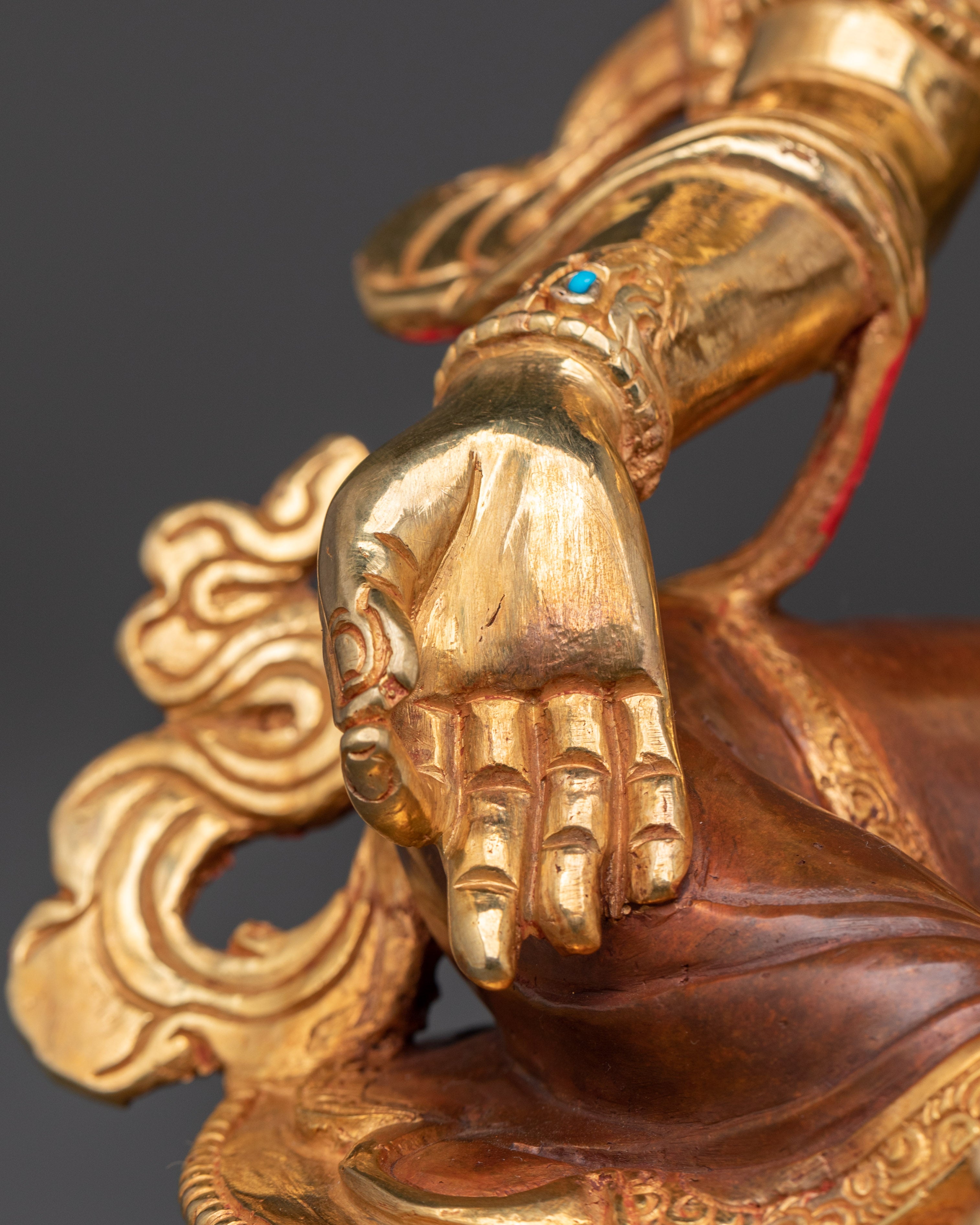Green Tara Spiritual Artwork | Tibetan Buddha Goddess Statue