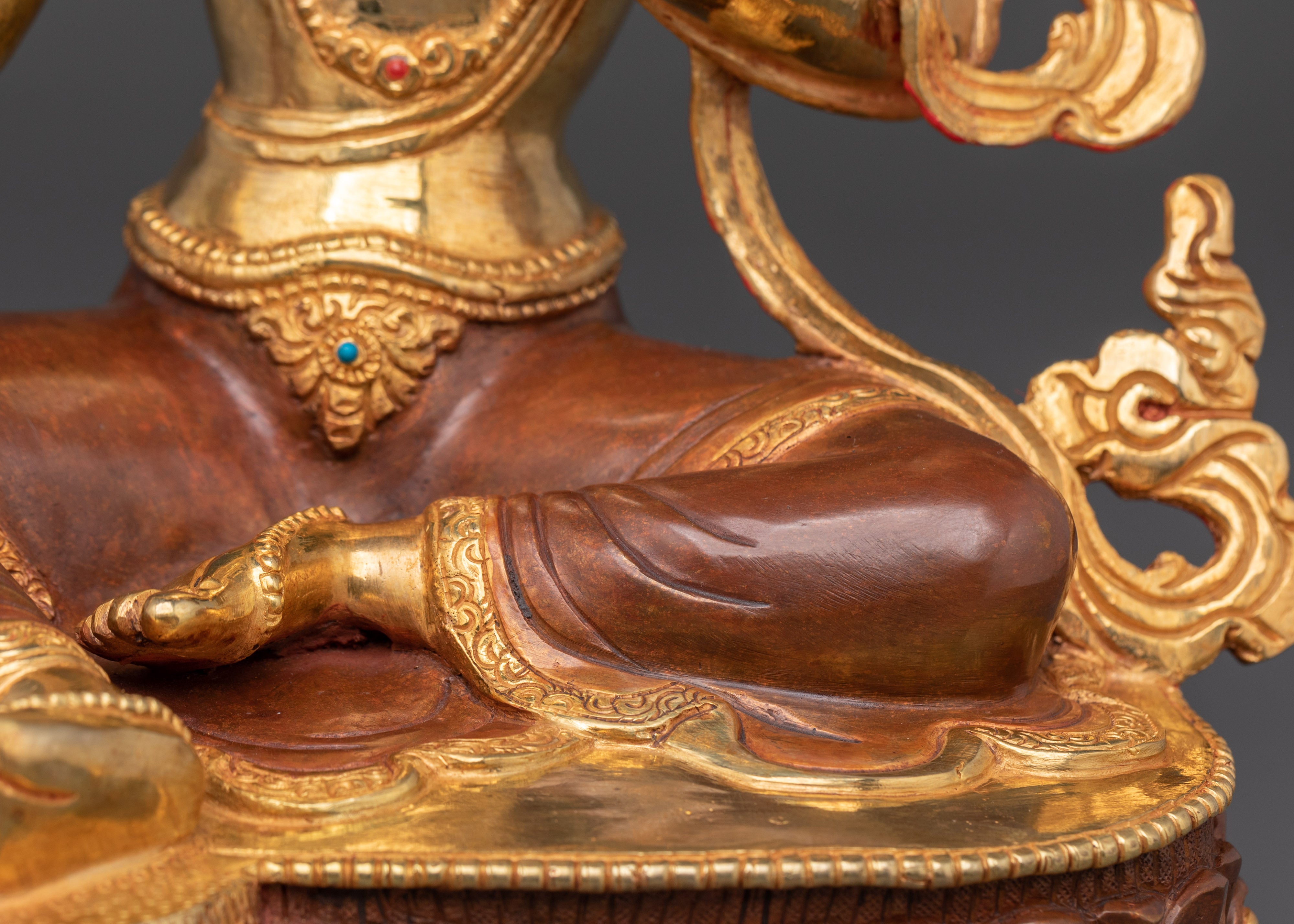 Green Tara Spiritual Artwork | Tibetan Buddha Goddess Statue