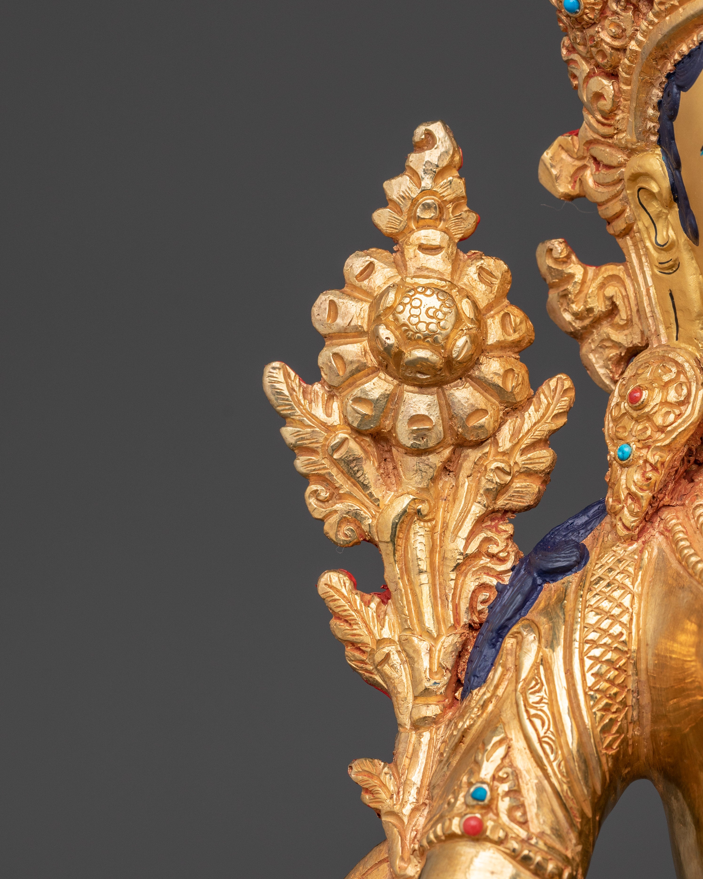 Green Tara Spiritual Artwork | Tibetan Buddha Goddess Statue