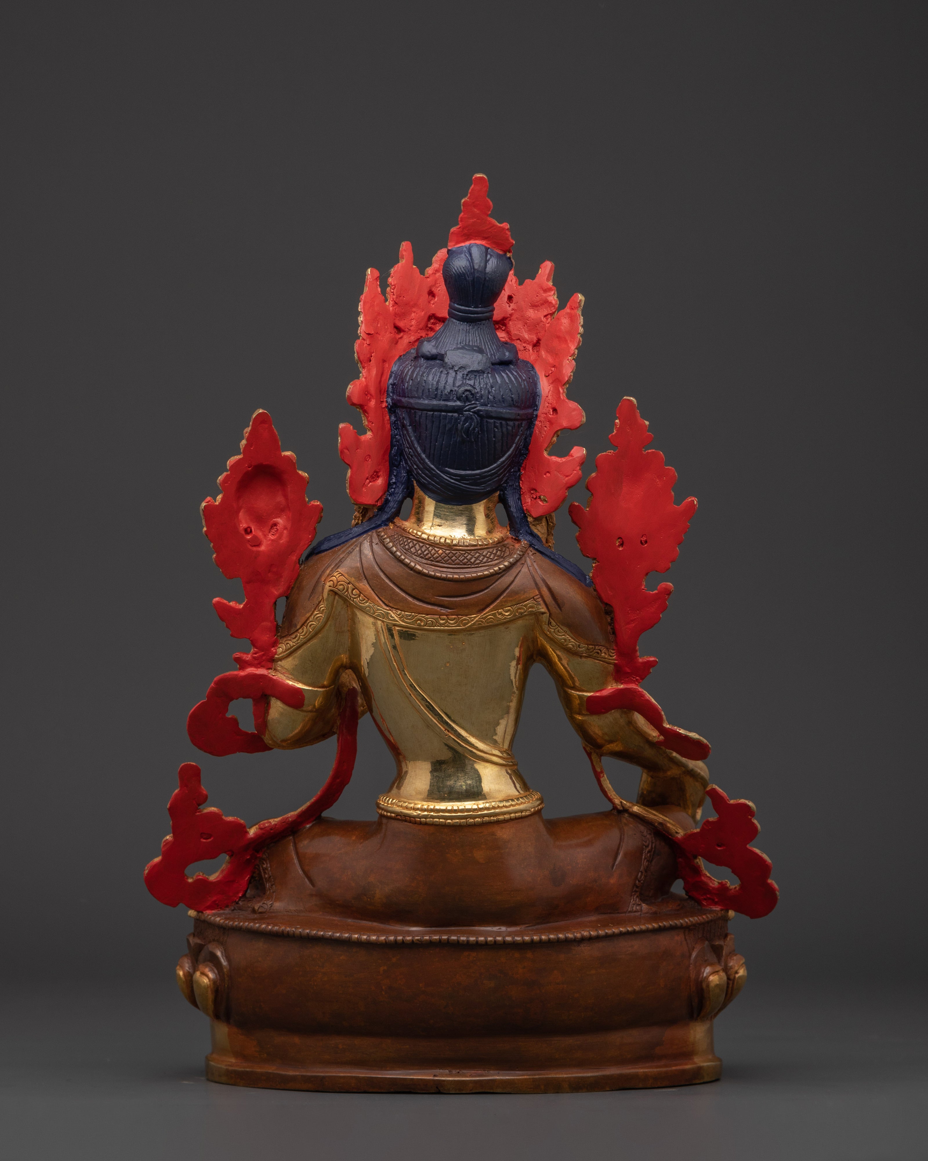 Green Tara Spiritual Artwork | Tibetan Buddha Goddess Statue