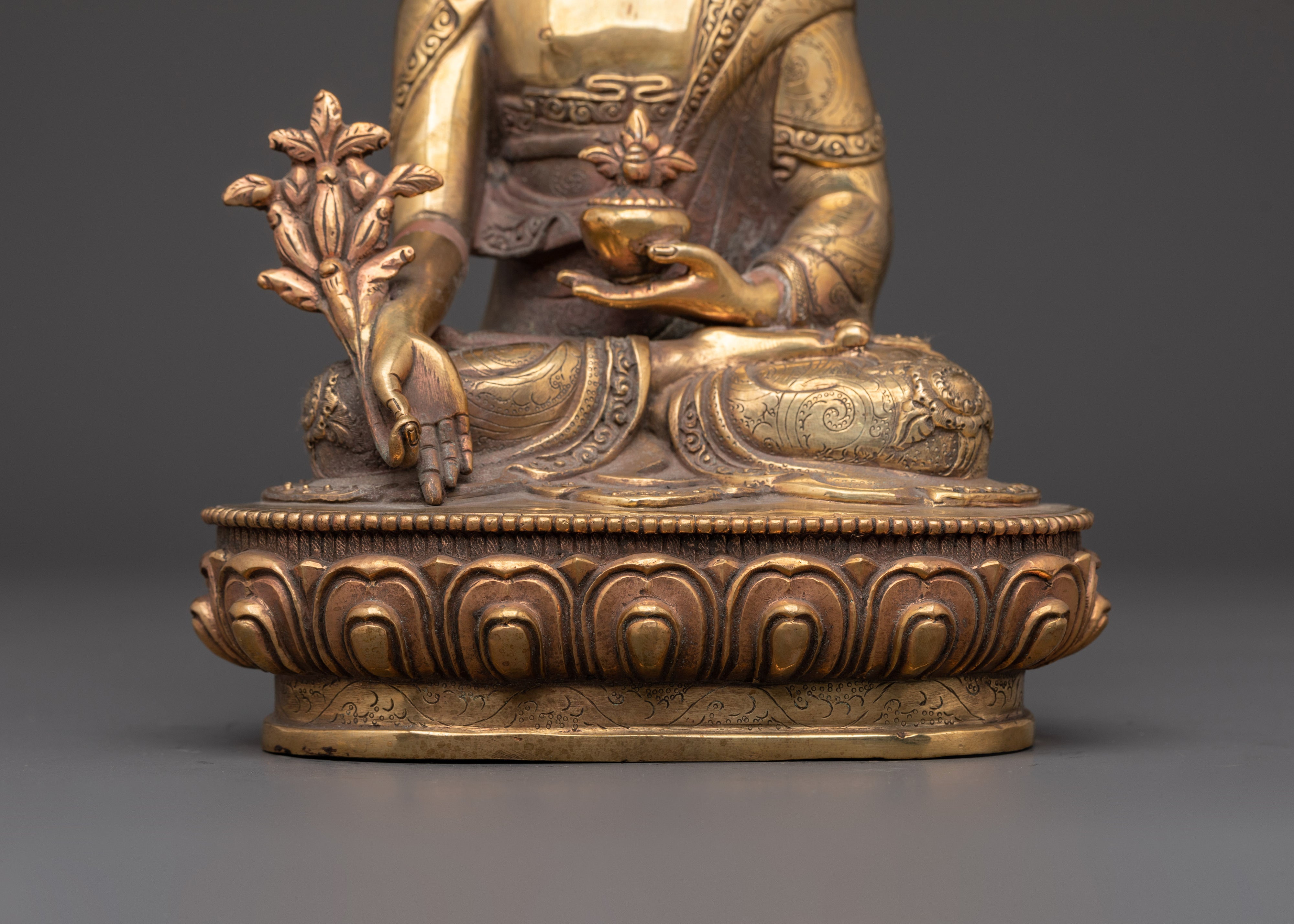 Tibetan Three Buddha Set | Shakyamuni, Amitabha & Medicine Buddha Statues