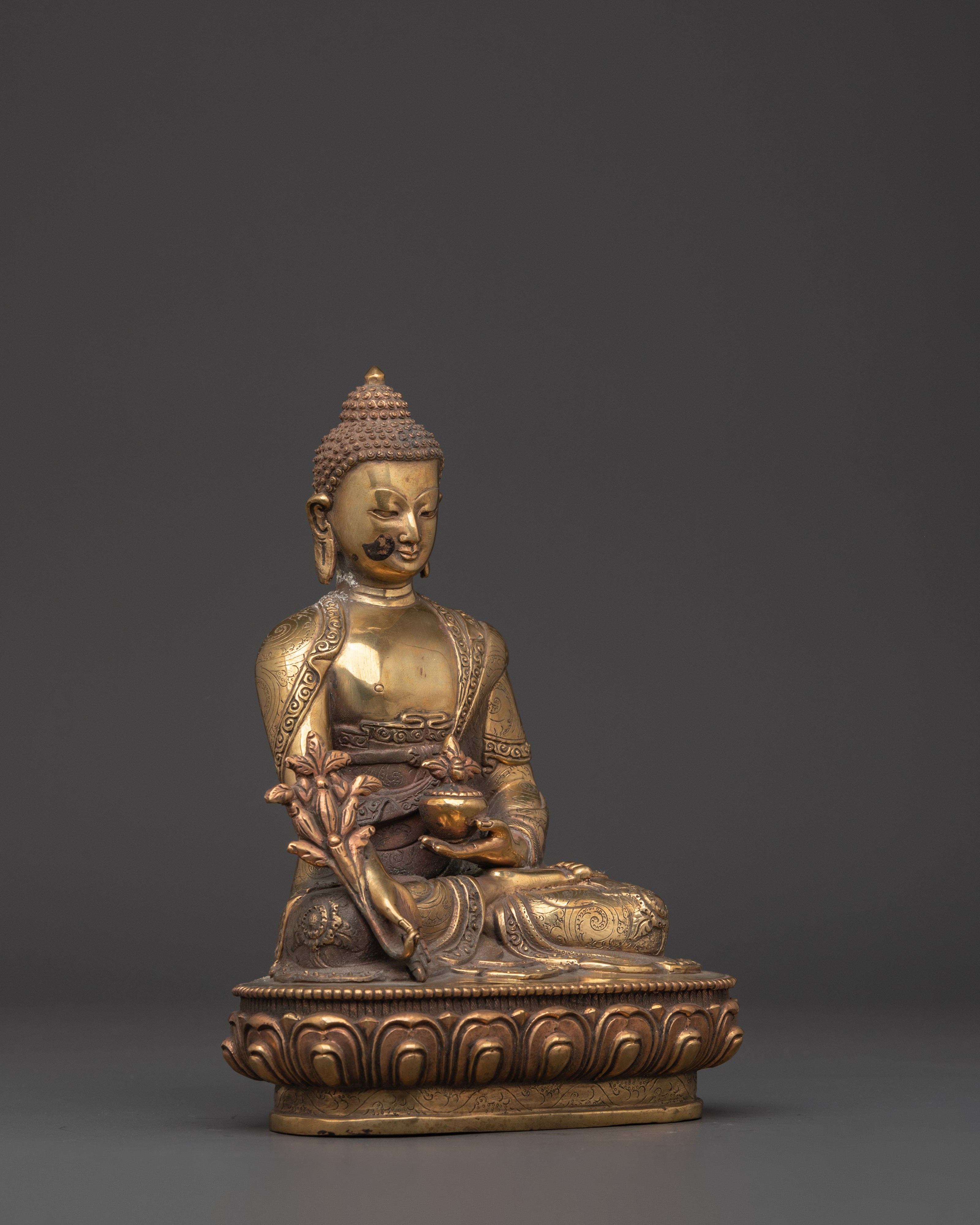 Tibetan Three Buddha Set | Shakyamuni, Amitabha & Medicine Buddha Statues