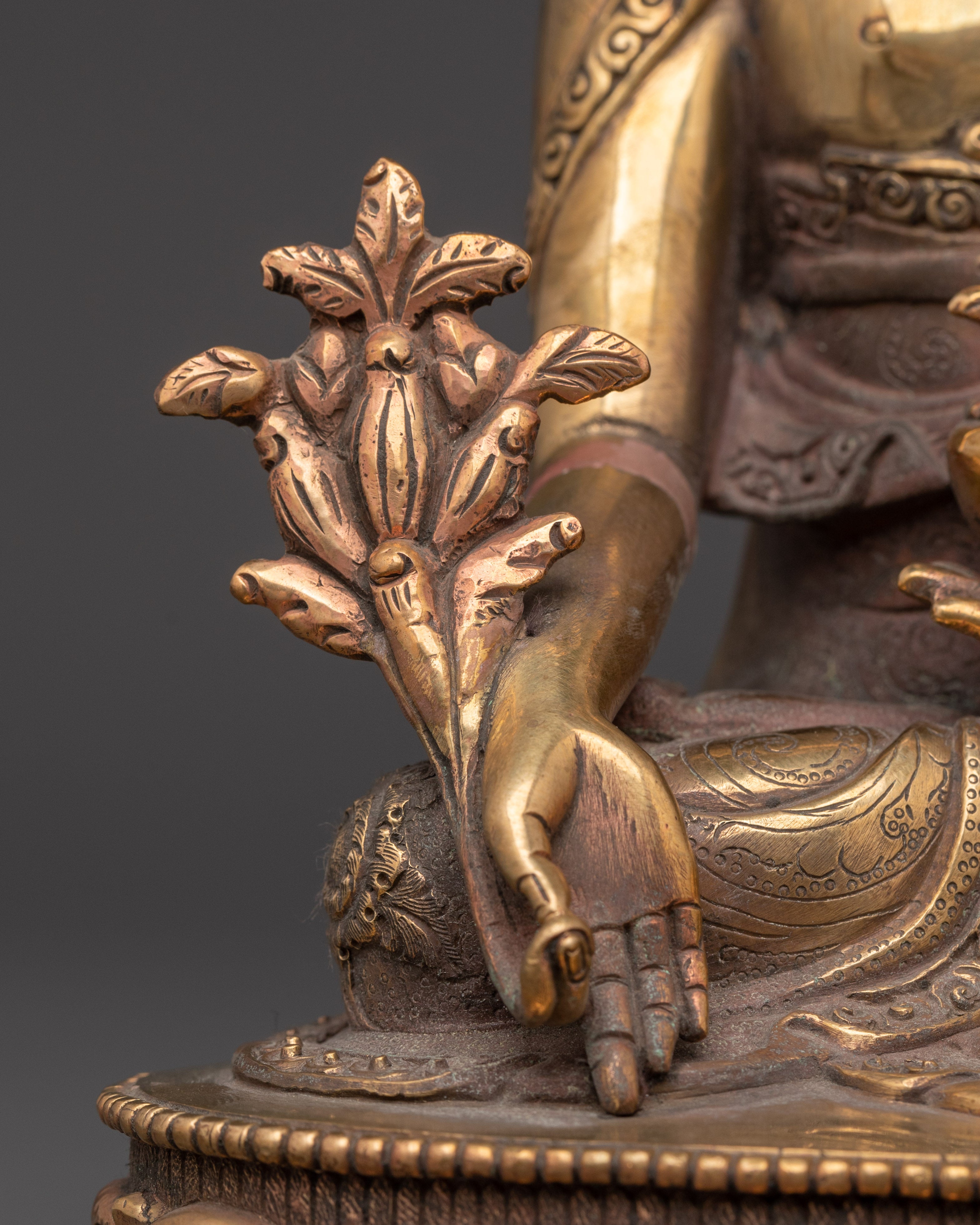 Tibetan Three Buddha Set | Shakyamuni, Amitabha & Medicine Buddha Statues