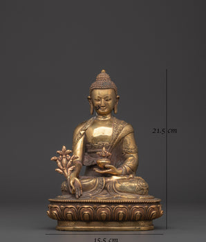 Tibetan Three Buddha Set | Shakyamuni, Amitabha & Medicine Buddha Statues