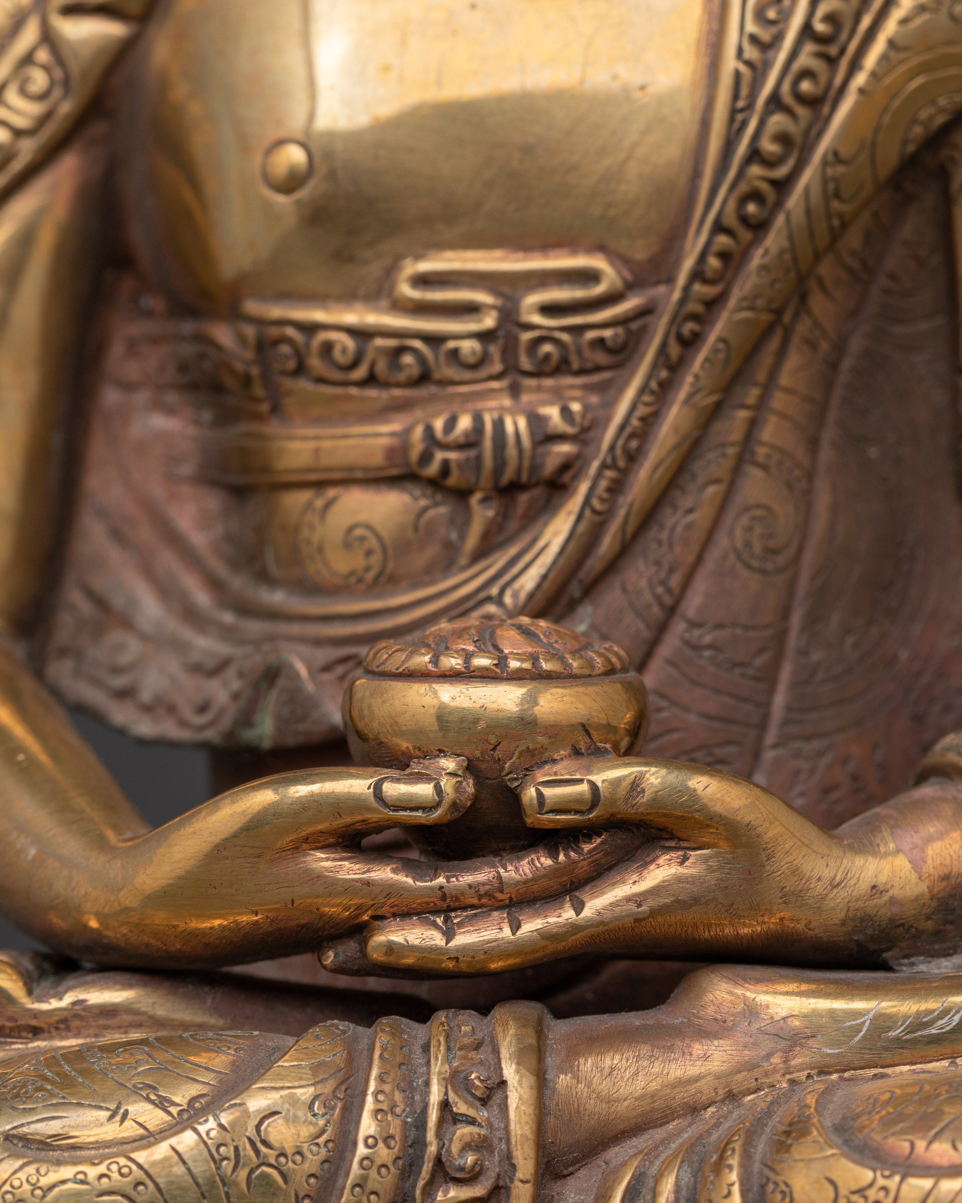 Tibetan Three Buddha Set | Shakyamuni, Amitabha & Medicine Buddha Statues
