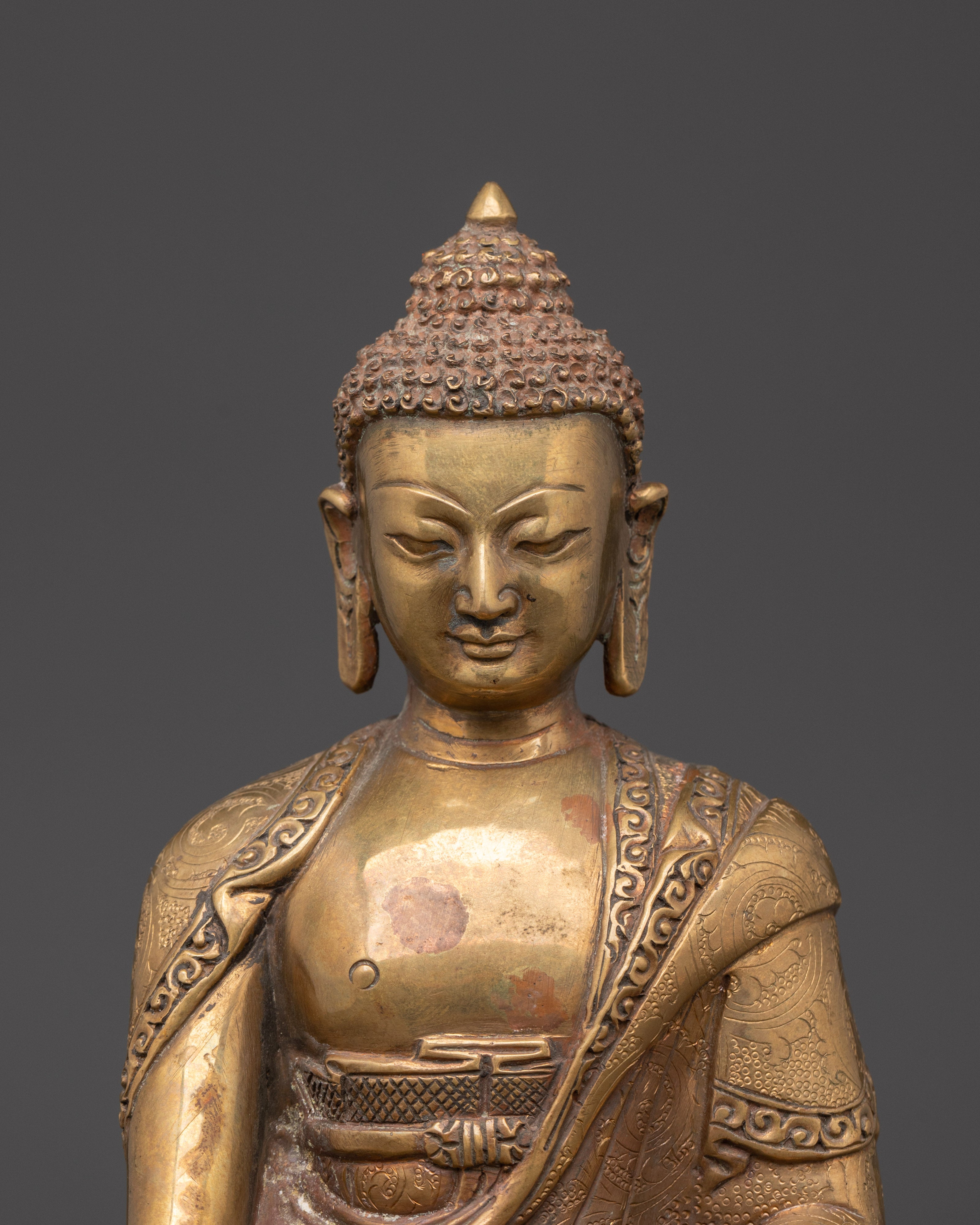 Tibetan Three Buddha Set | Shakyamuni, Amitabha & Medicine Buddha Statues
