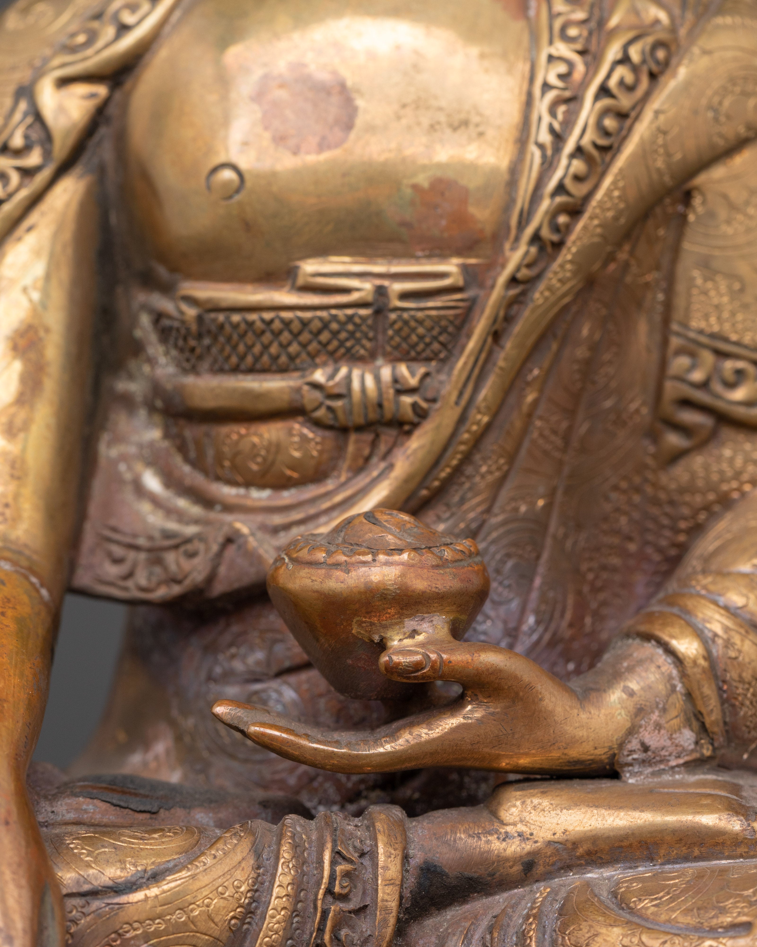 Tibetan Three Buddha Set | Shakyamuni, Amitabha & Medicine Buddha Statues