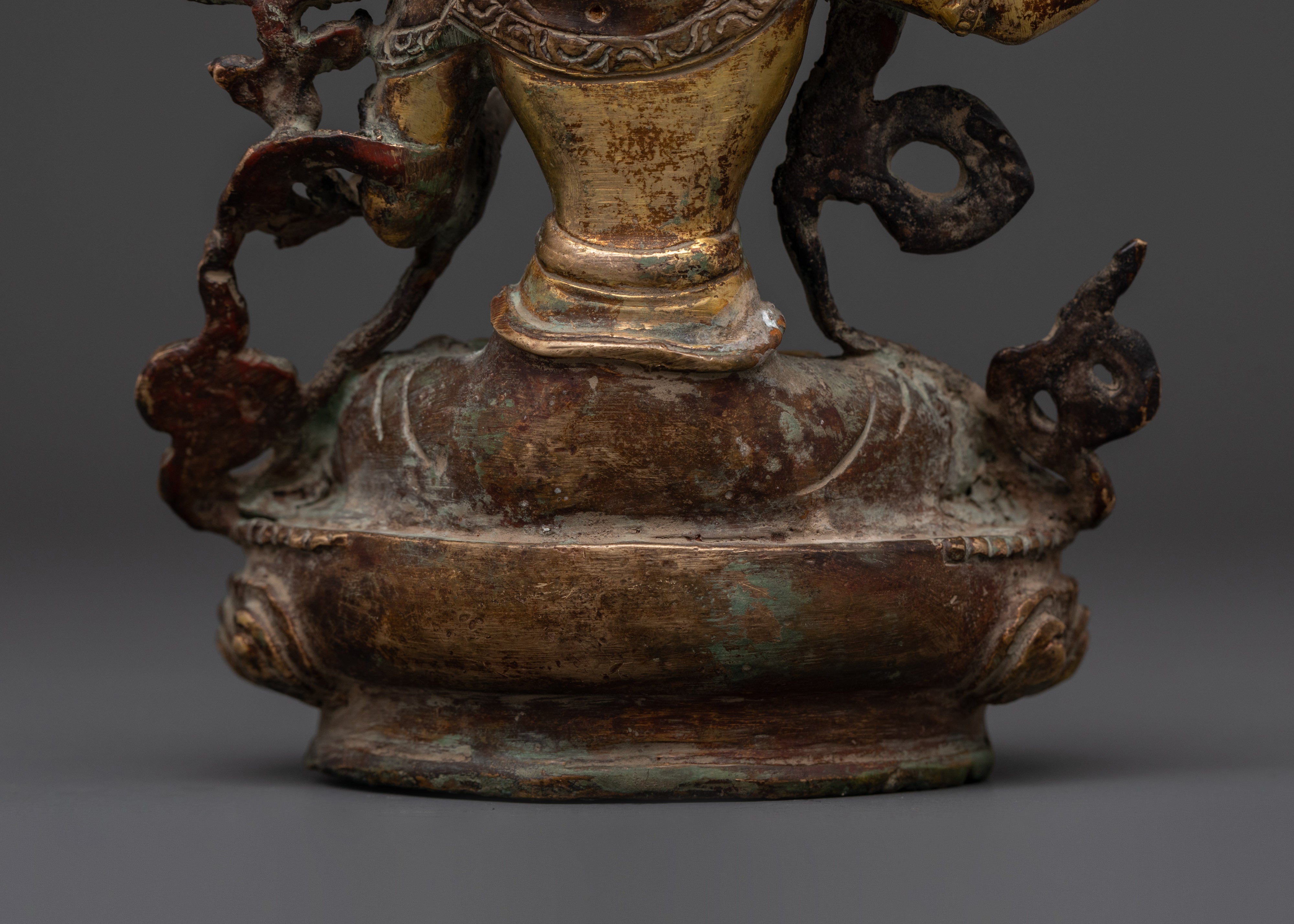 Manjushri Brass Protection Statue