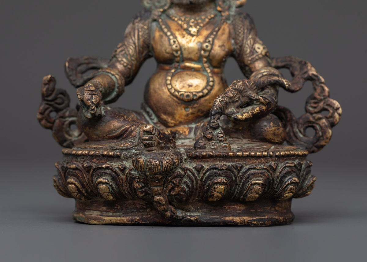 Copper Dzambala Statue |  Wealth Deity Sculpture