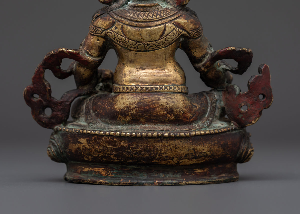 Copper Dzambala Statue |  Wealth Deity Sculpture