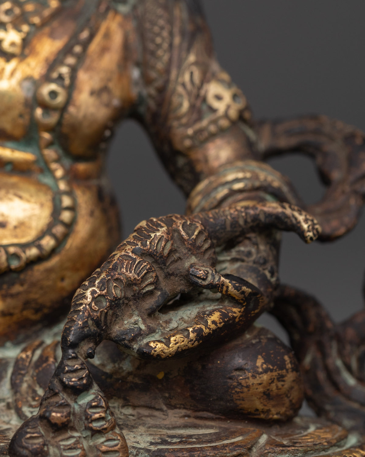Copper Dzambala Statue |  Wealth Deity Sculpture