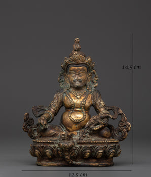 Copper Dzambala Statue |  Wealth Deity Sculpture