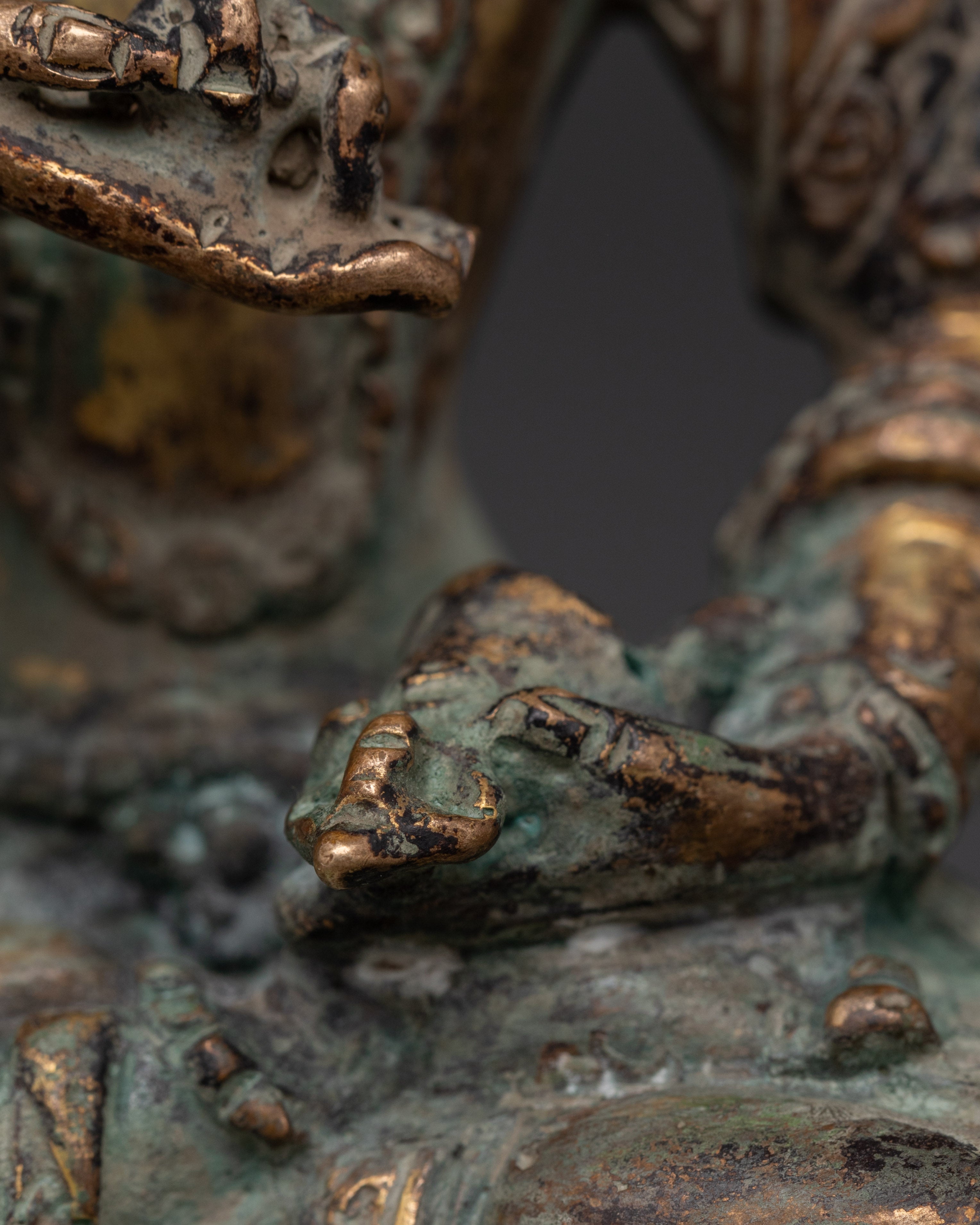 Handcrafted Copper Vajrasattva Statue | Buddhist Deity of Purification