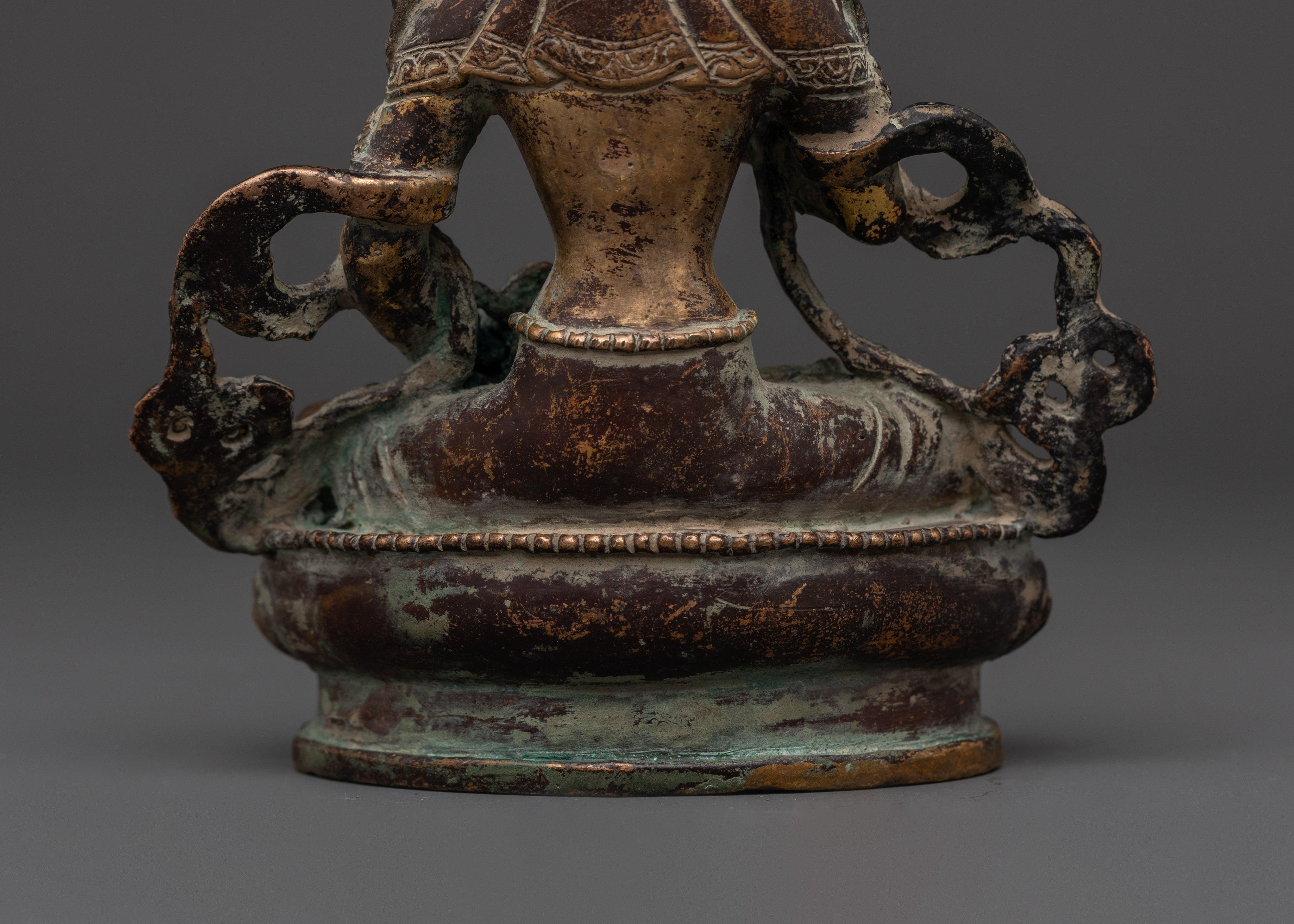 Handcrafted Copper Vajrasattva Statue | Buddhist Deity of Purification