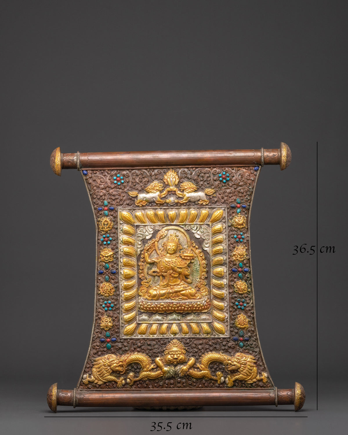 Sacred Manjushri Wall Decor | Himalayan Buddhist Artwork