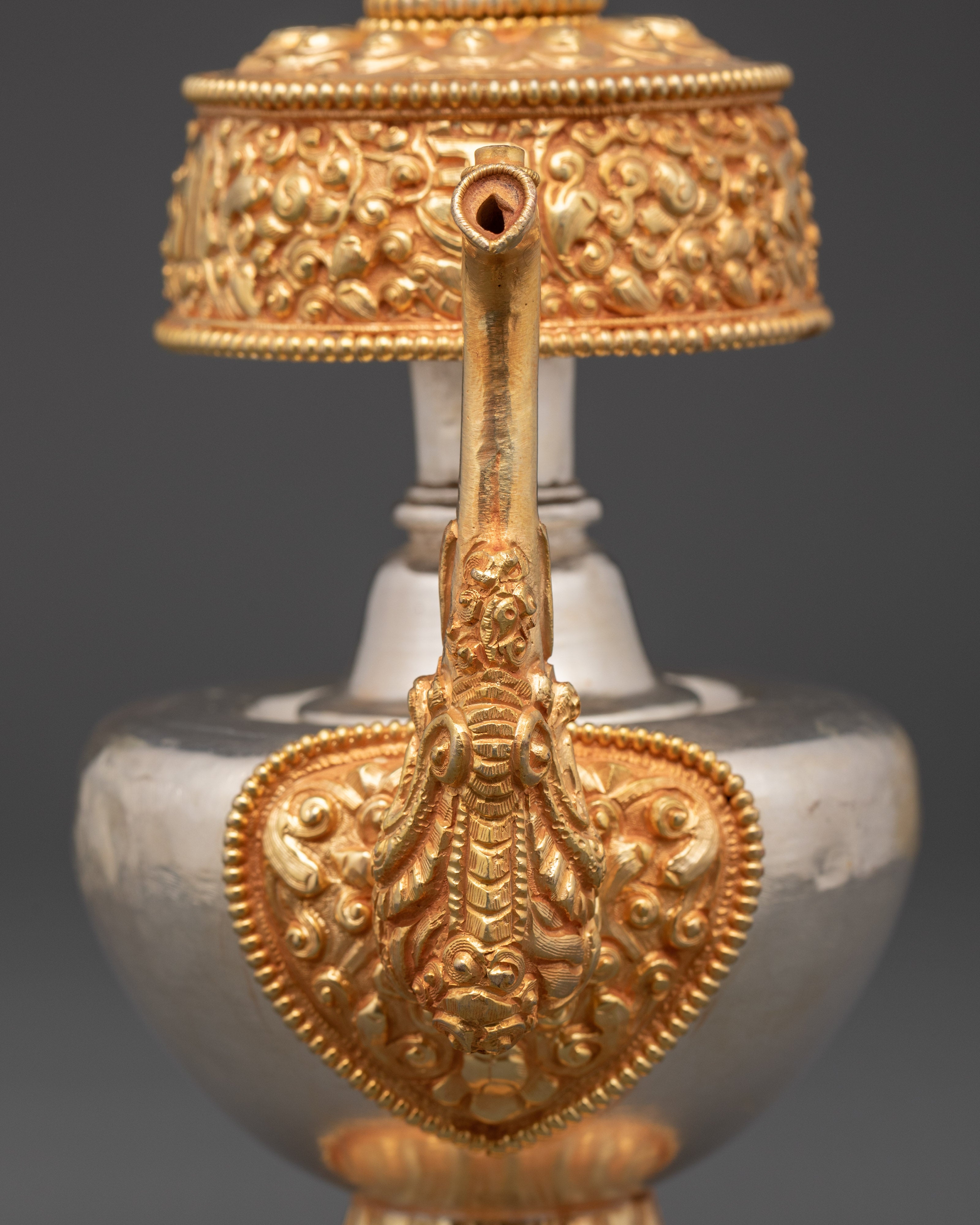 Handcrafted Bhumba For Altar | Traditional Tibetan Copper Ritual Vessel