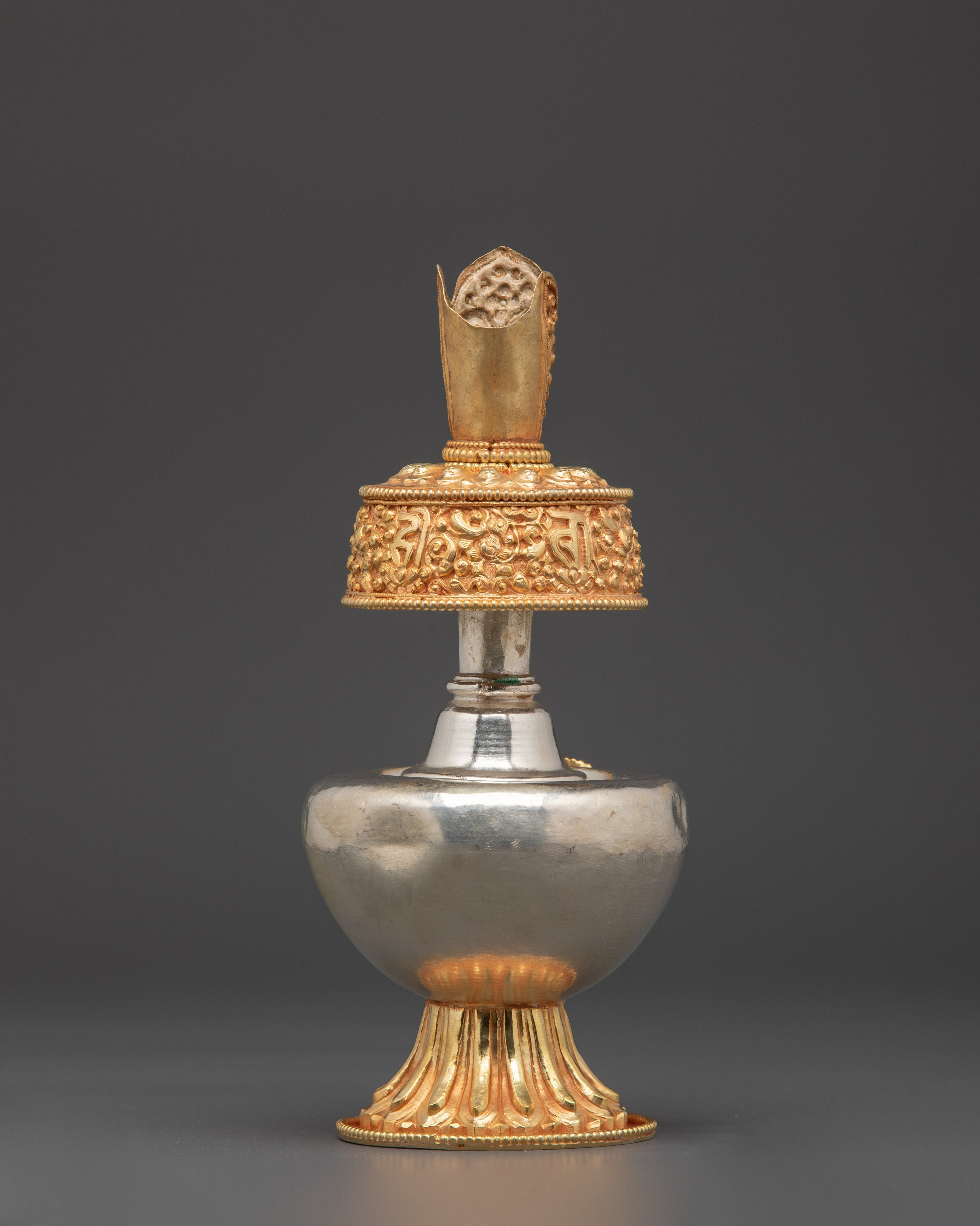Handcrafted Bhumba For Altar | Traditional Tibetan Copper Ritual Vessel