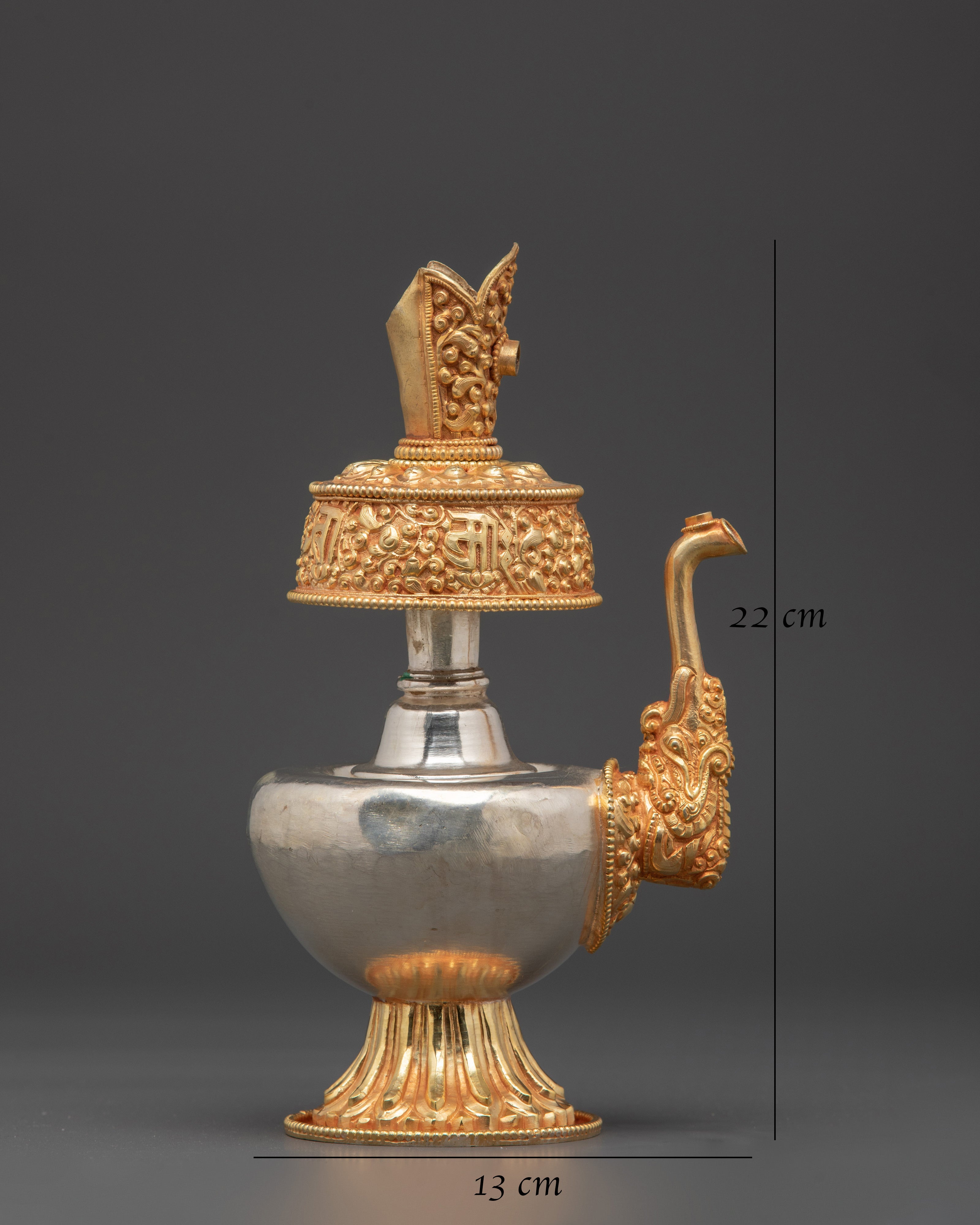 Handcrafted Bhumba For Altar | Traditional Tibetan Copper Ritual Vessel