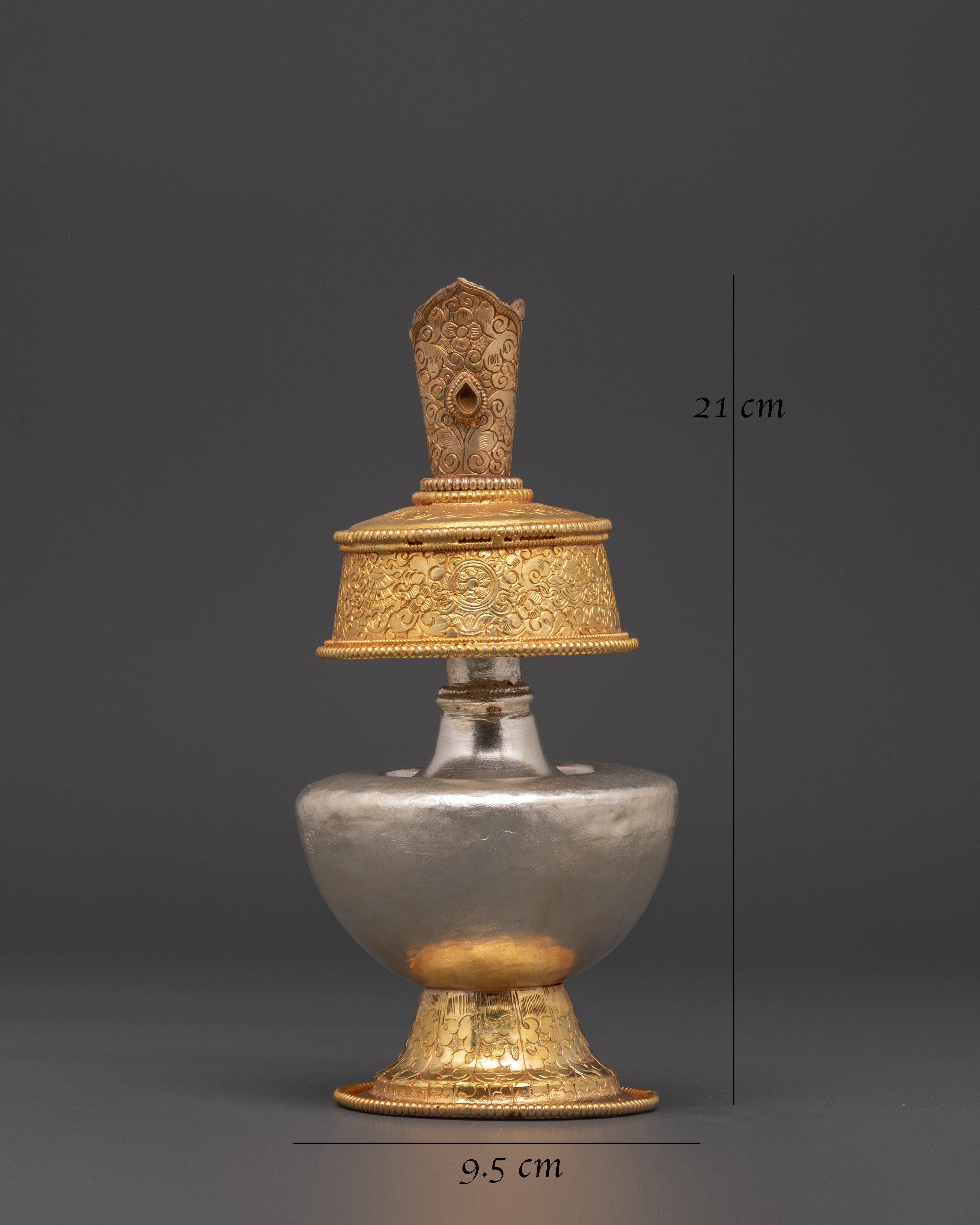 Traditional Tibetan Altar Bhumba | Himalayan Ritual Water Vase