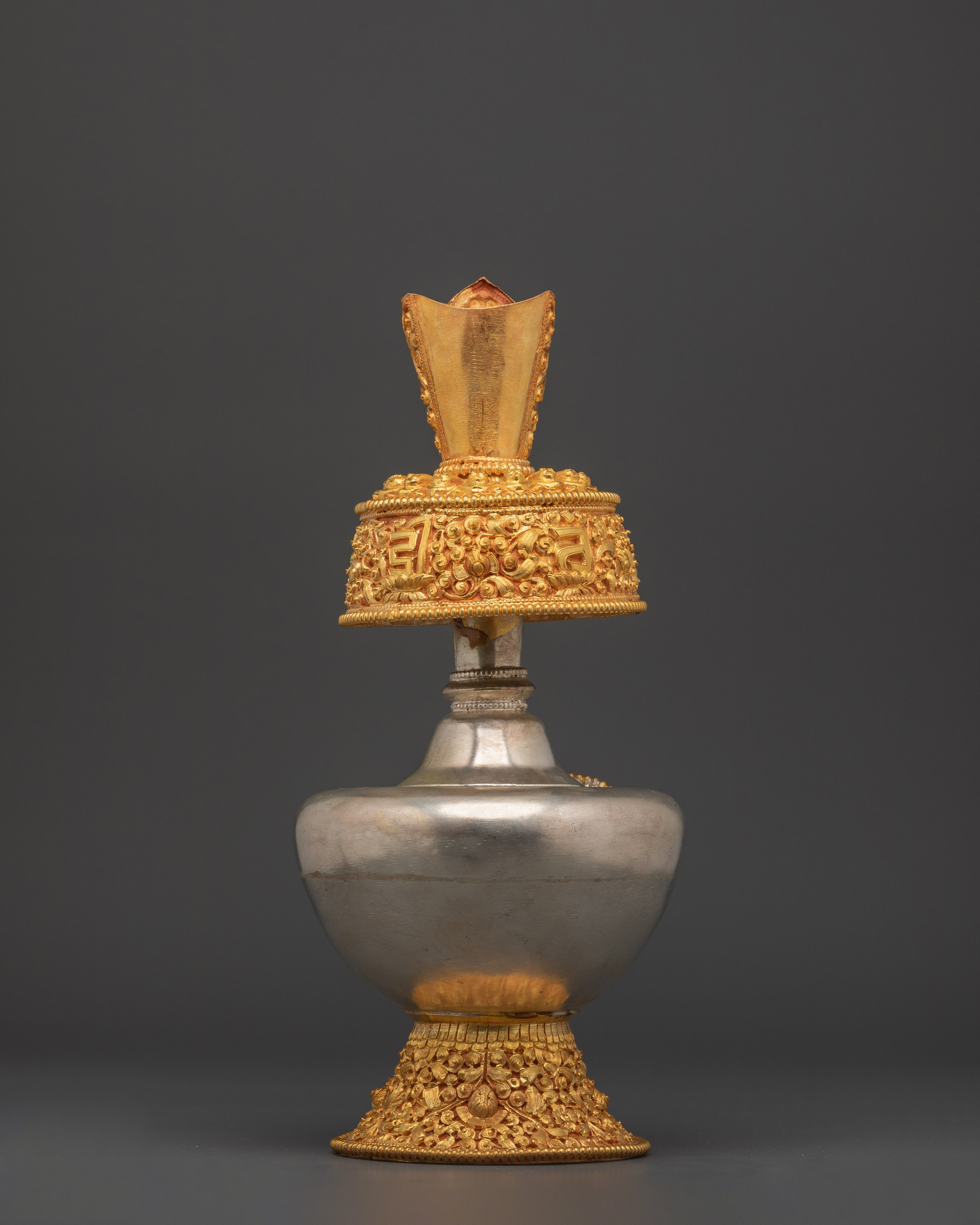 Sacred Bhumba Water Ritual Vase | Buddhist Offering Vessel