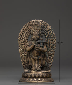 Mahakala Deity Statue | Handcrafted Tibetan Buddhist Brass Sculpture