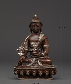 Handcrafted Healing Buddha Sculpture | Tibetan Buddhist Decor