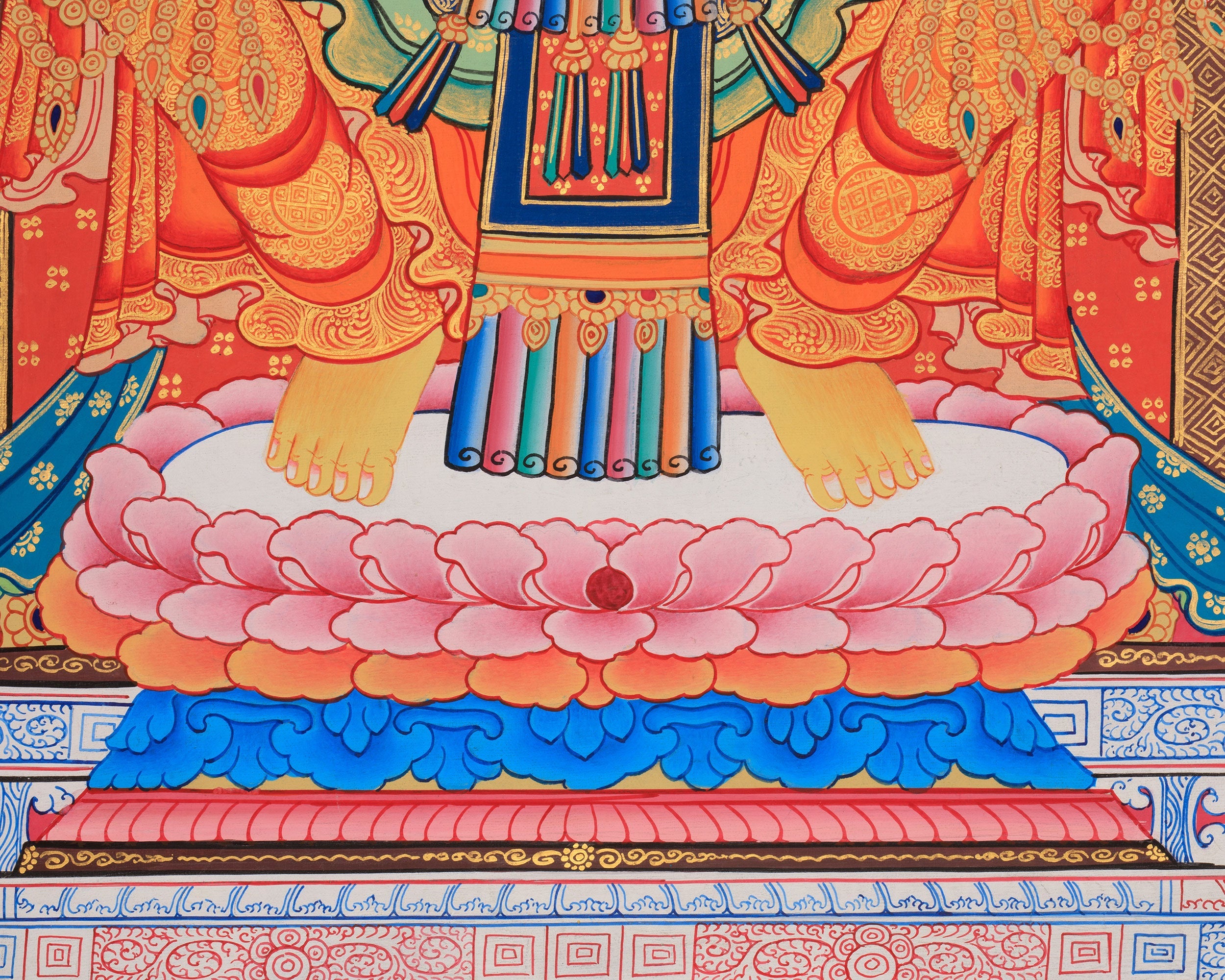 Enlightened Maitreya Buddha Canvas Print | Giclee Artwork