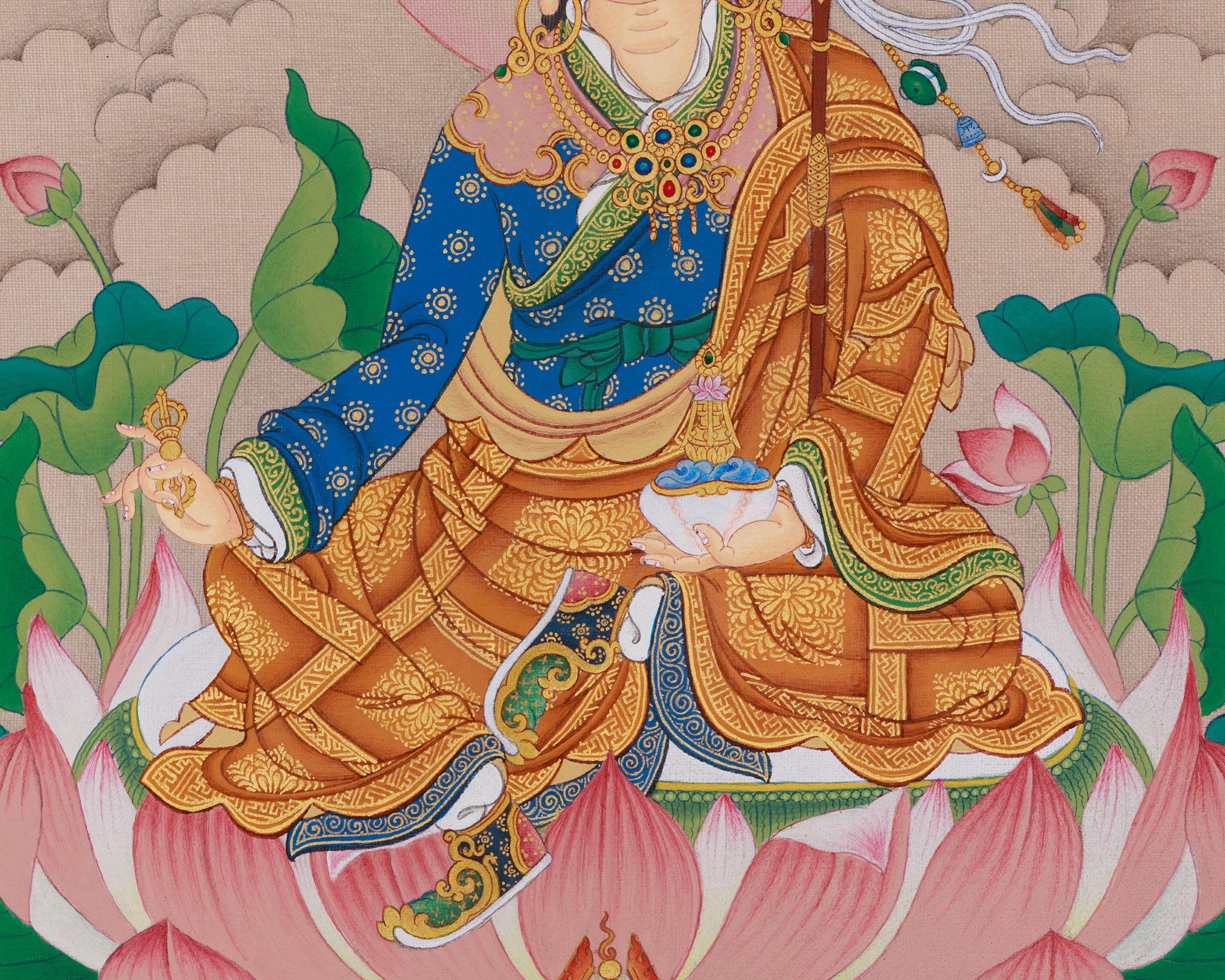Sacred Thangka of Guru Rinpoche | A Divine Masterpiece of Enlightenment