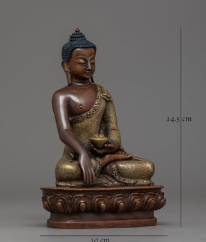 Oxidized Gautam Buddha Statue
